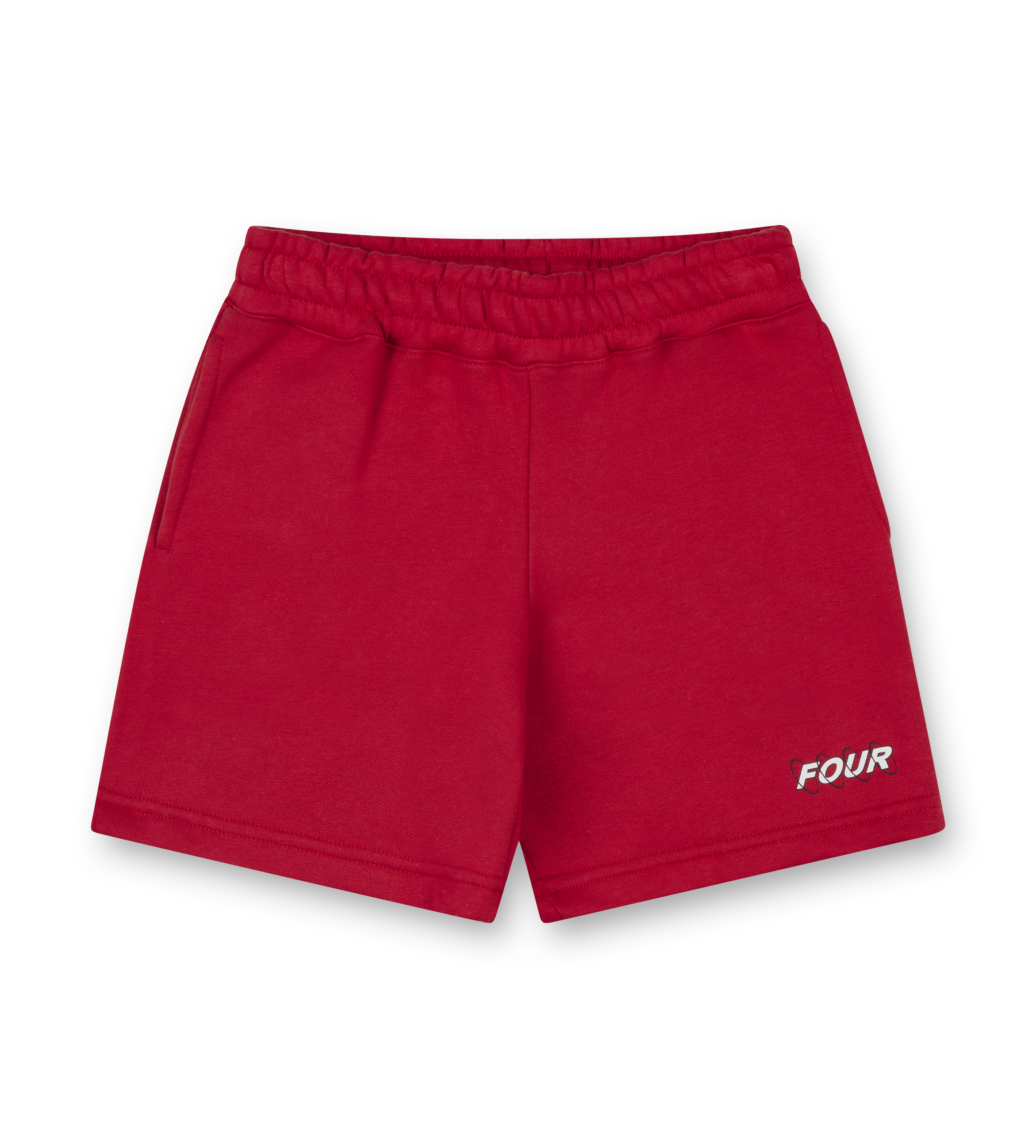 FOUR Circles Shorts in Red/ White