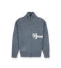Knitted Zip Up Dark Grey