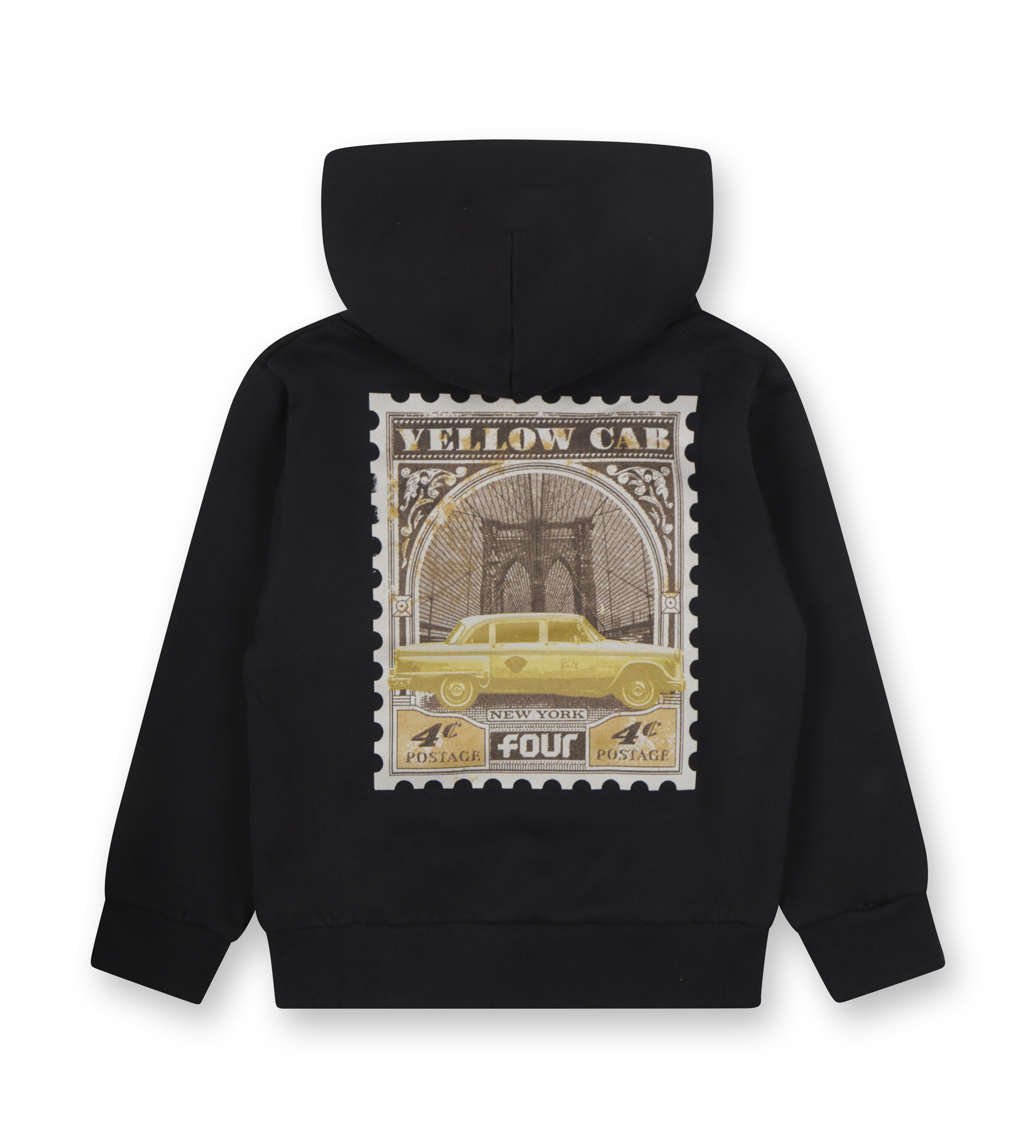 NY Stamp Cab Hoodie Black