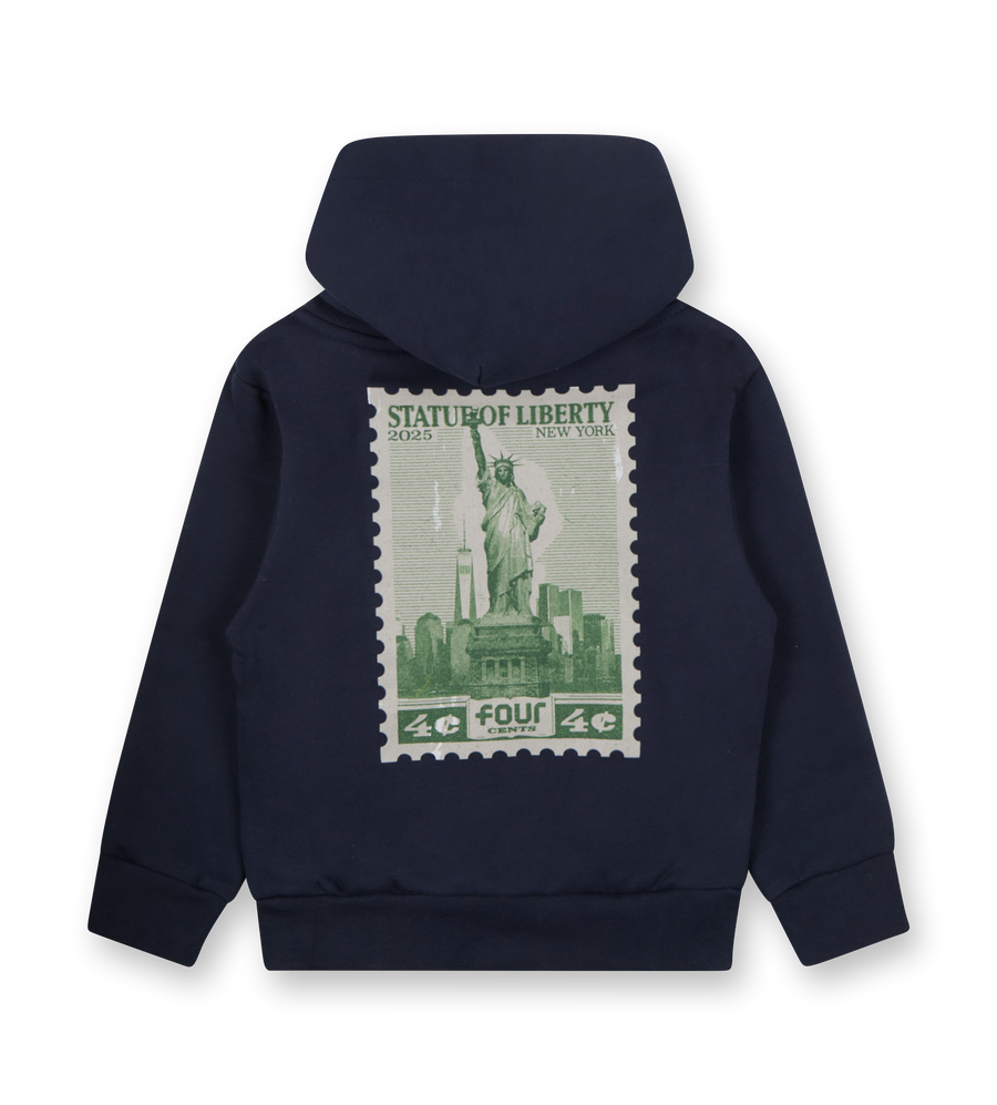 NY Stamp SOL Hoodie Marine Blue