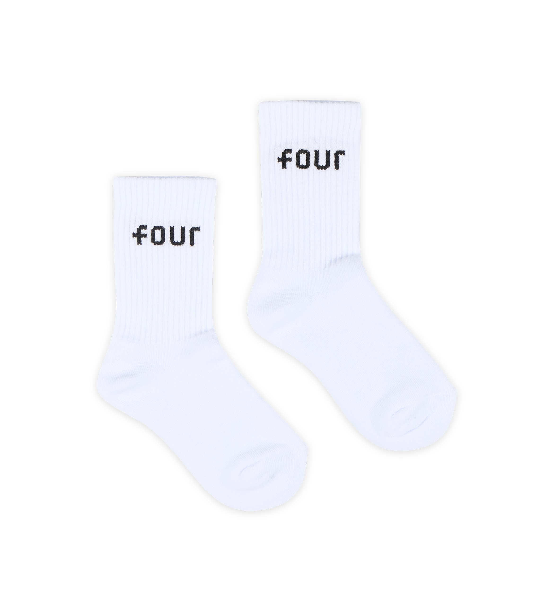 FOUR Logo Socks in Panna/ Black