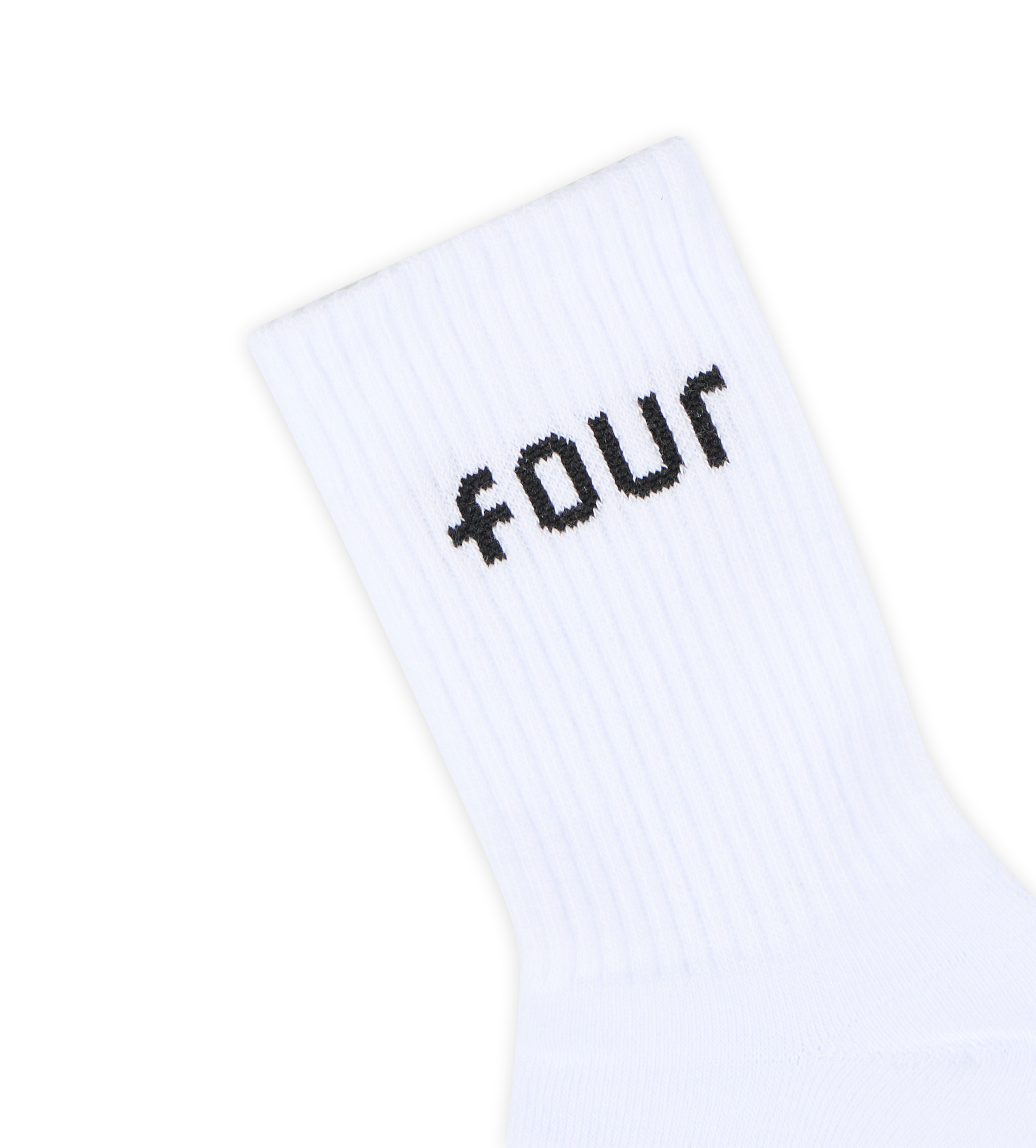 FOUR Logo Socks in Panna/ Black