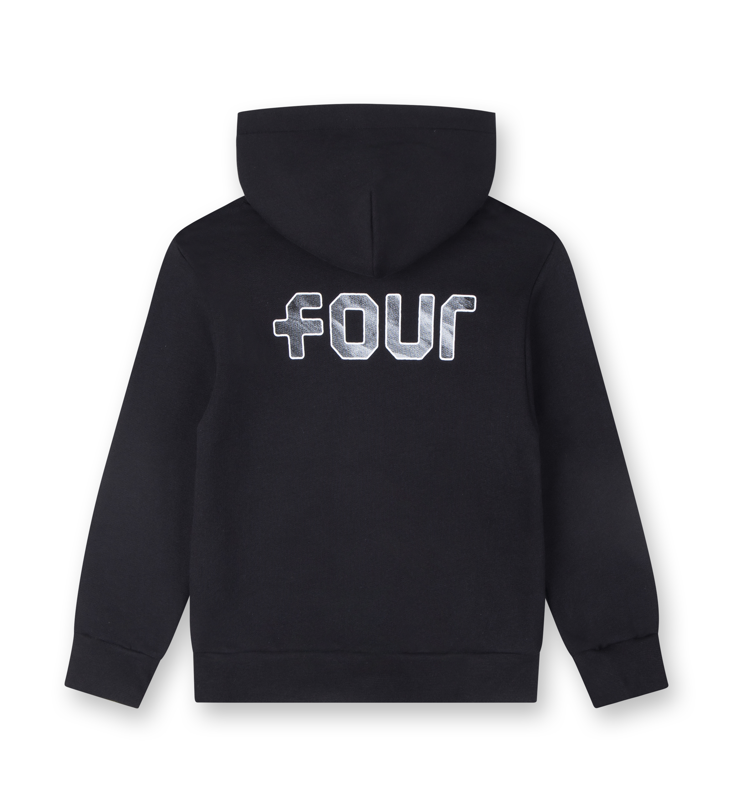 FOUR Outline Logo Hoodie in Black