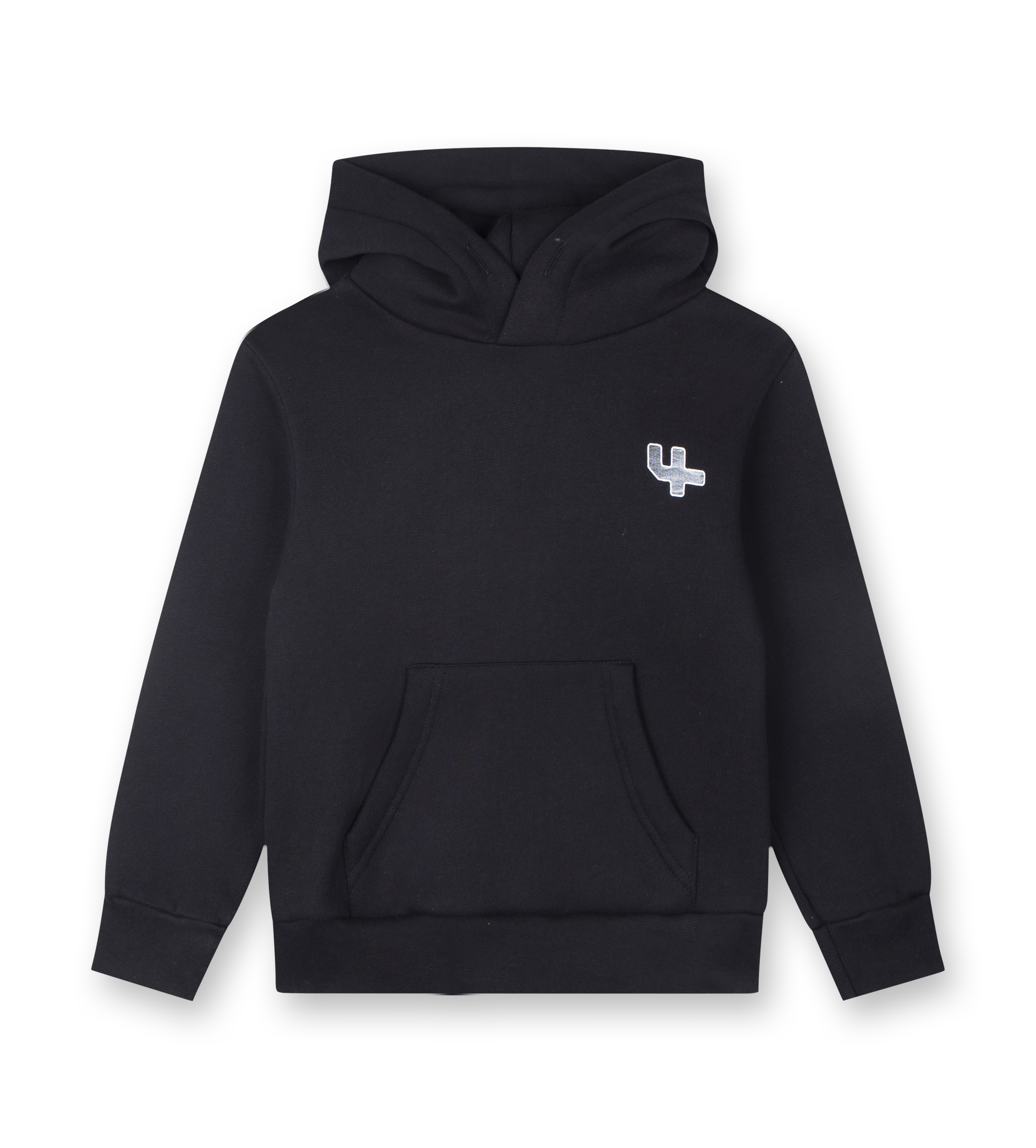 FOUR Outline Logo Hoodie in Black