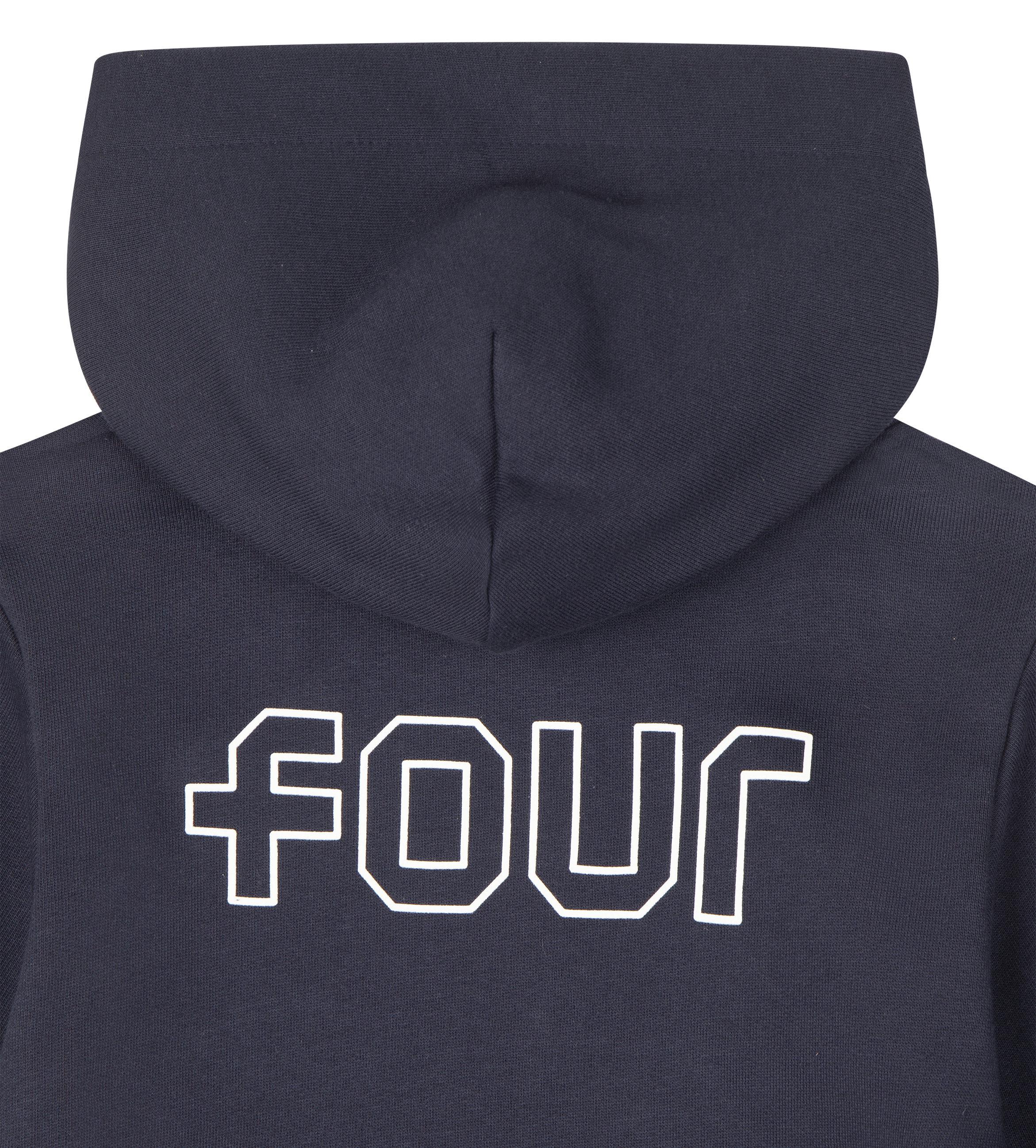 FOUR Outline Logo Hoodie in Marine Blue