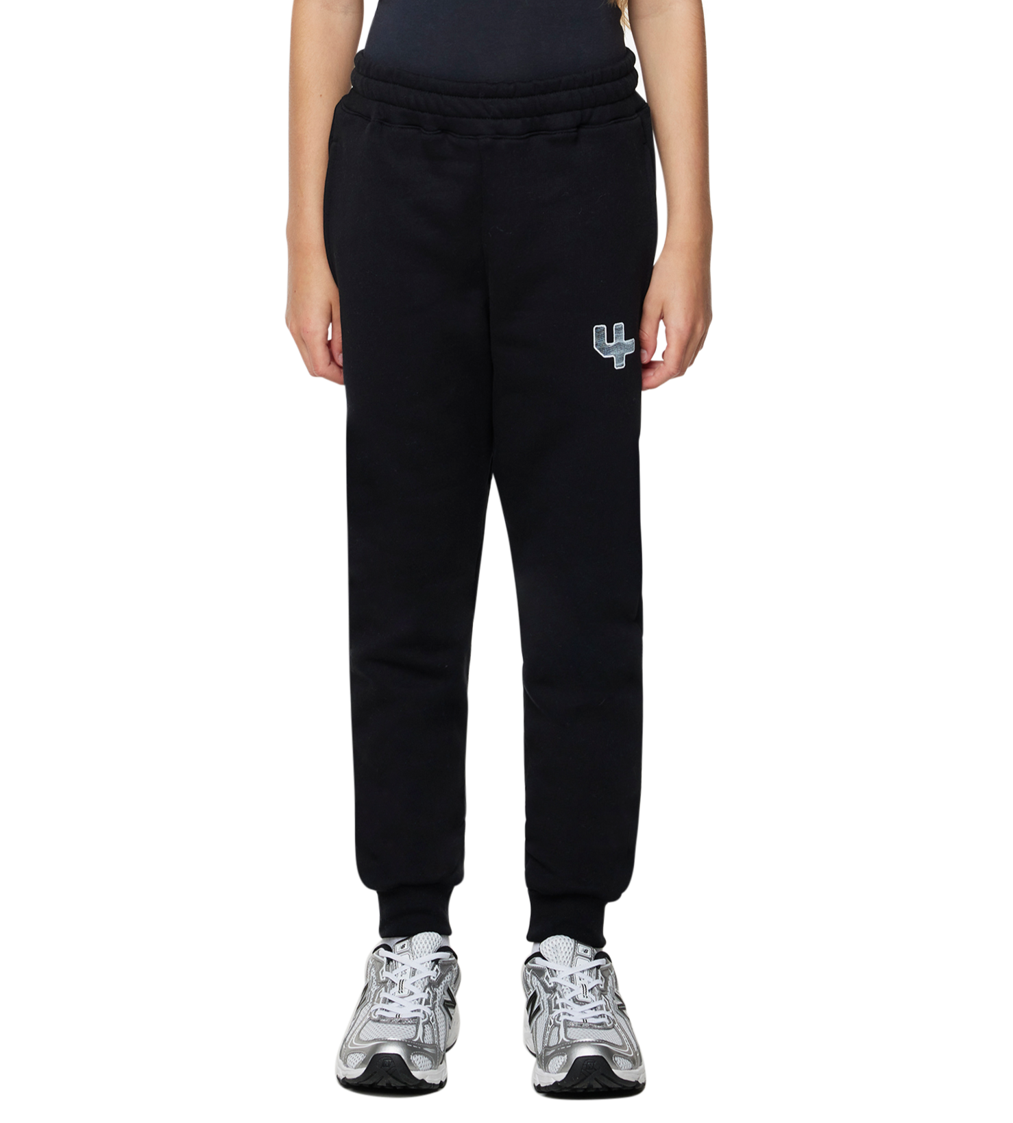 FOUR Outline Logo Sweatpants in Black