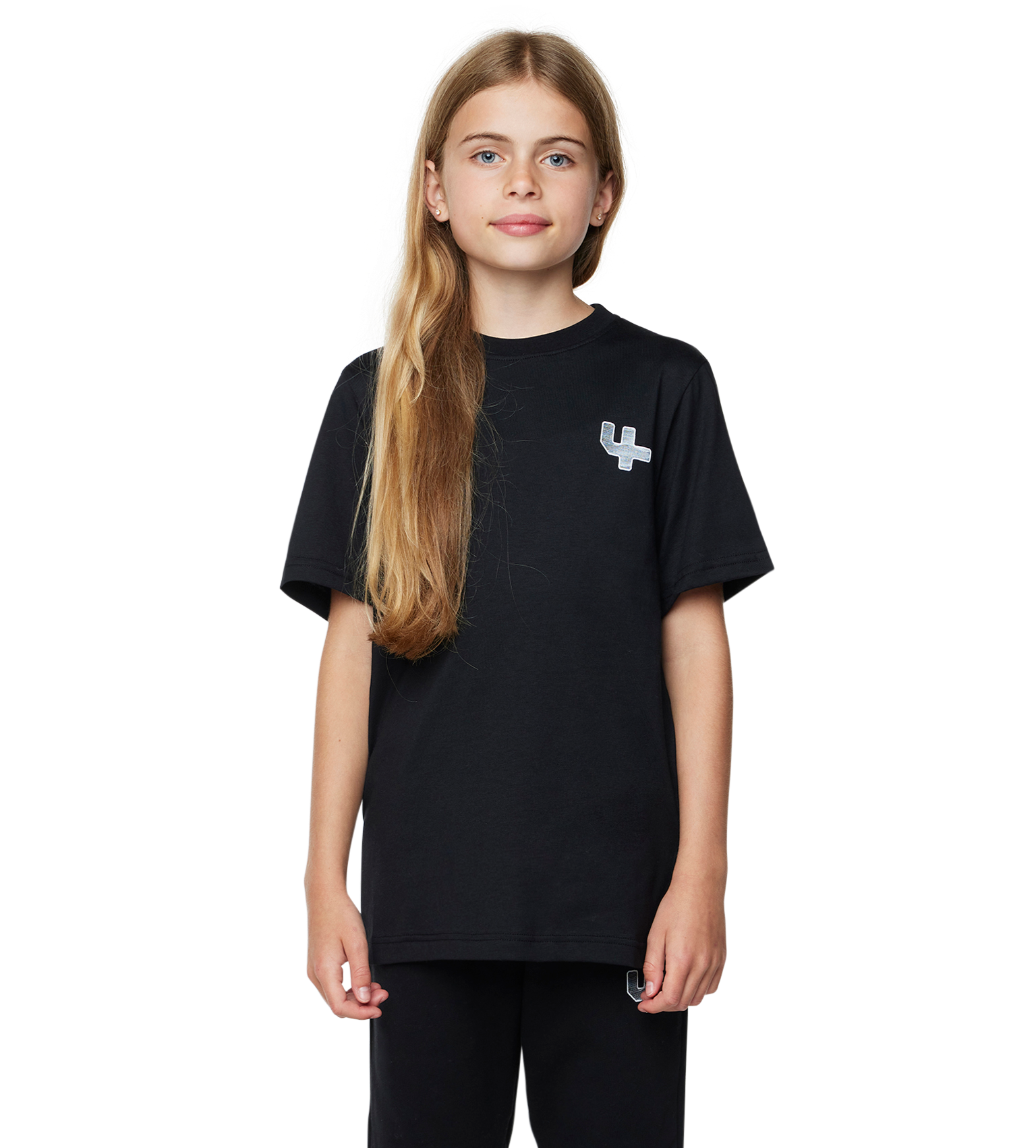 FOUR Outline Logo T-shirt in Black