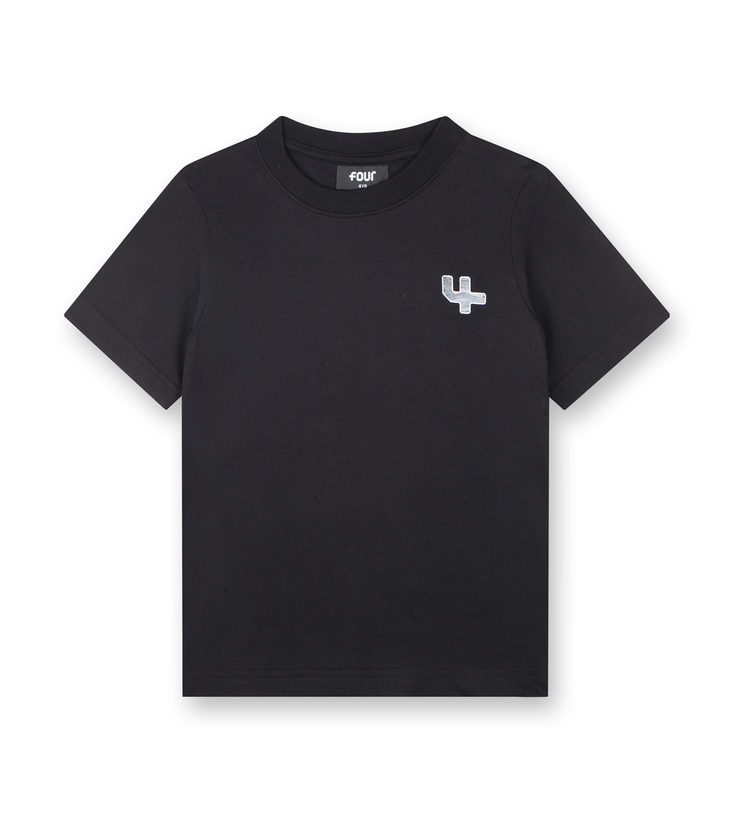 FOUR Outline Logo T-shirt in Black