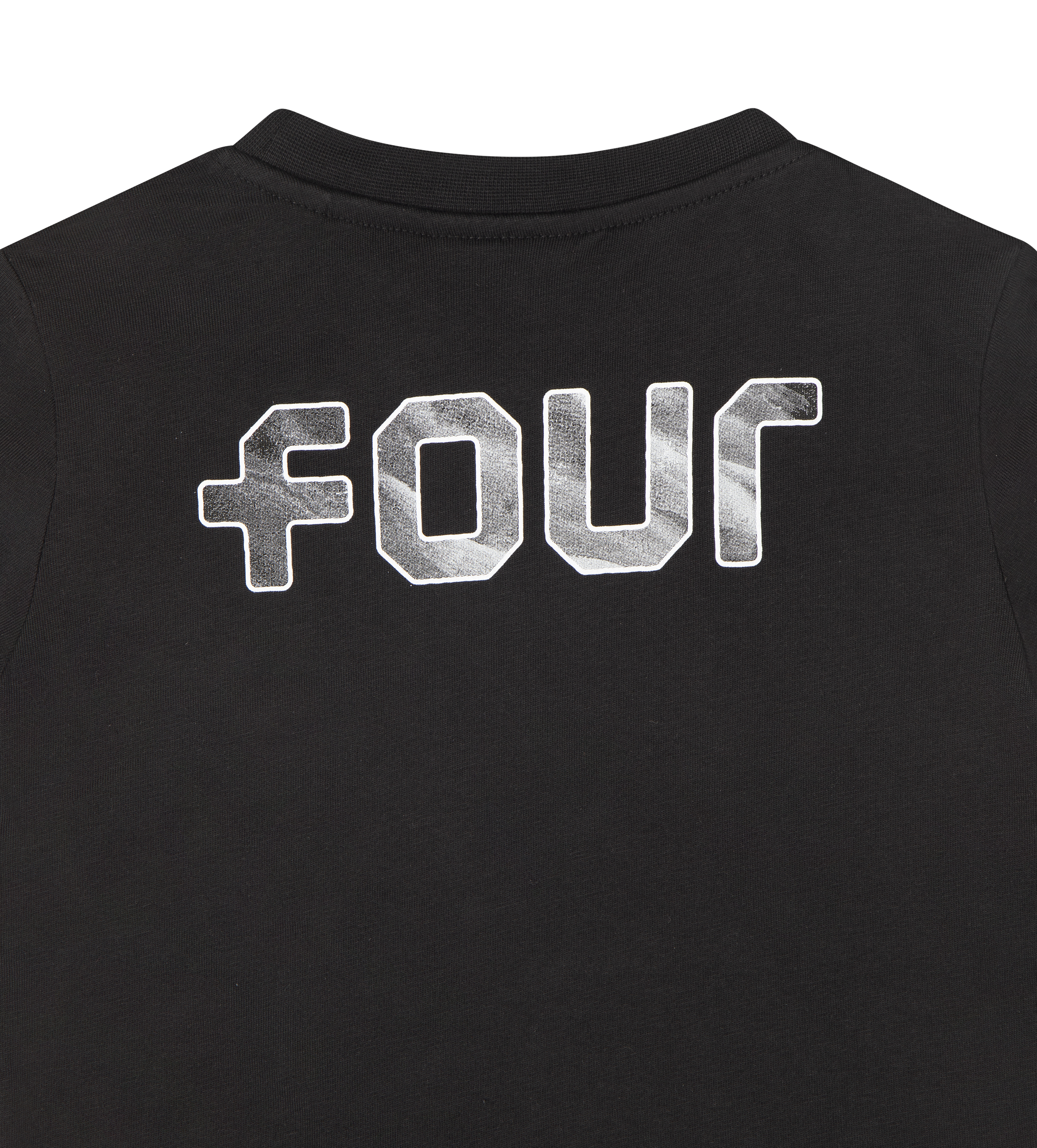 FOUR Outline Logo T-shirt in Black