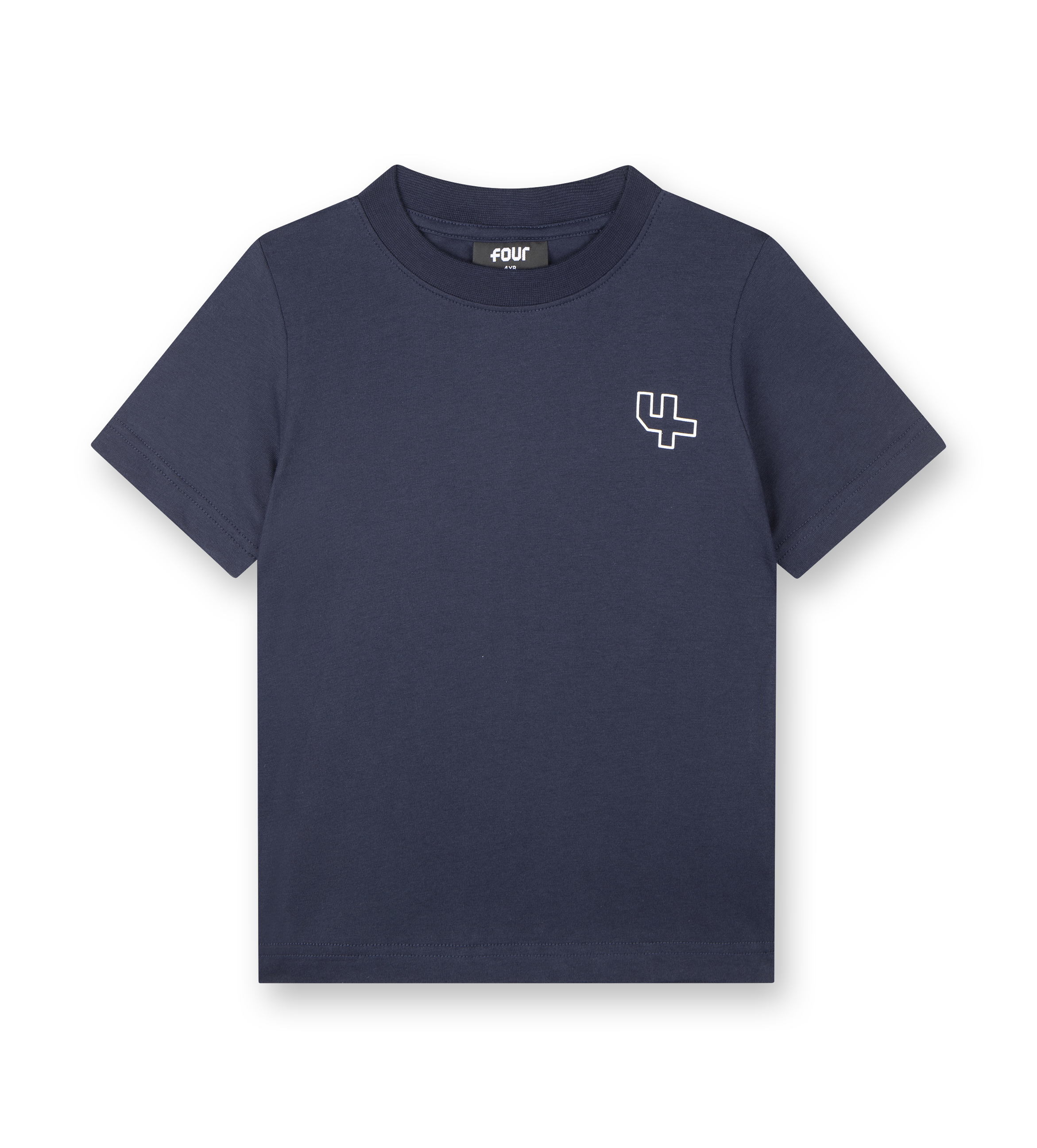 FOUR Outline Logo T-shirt in Marine Blue