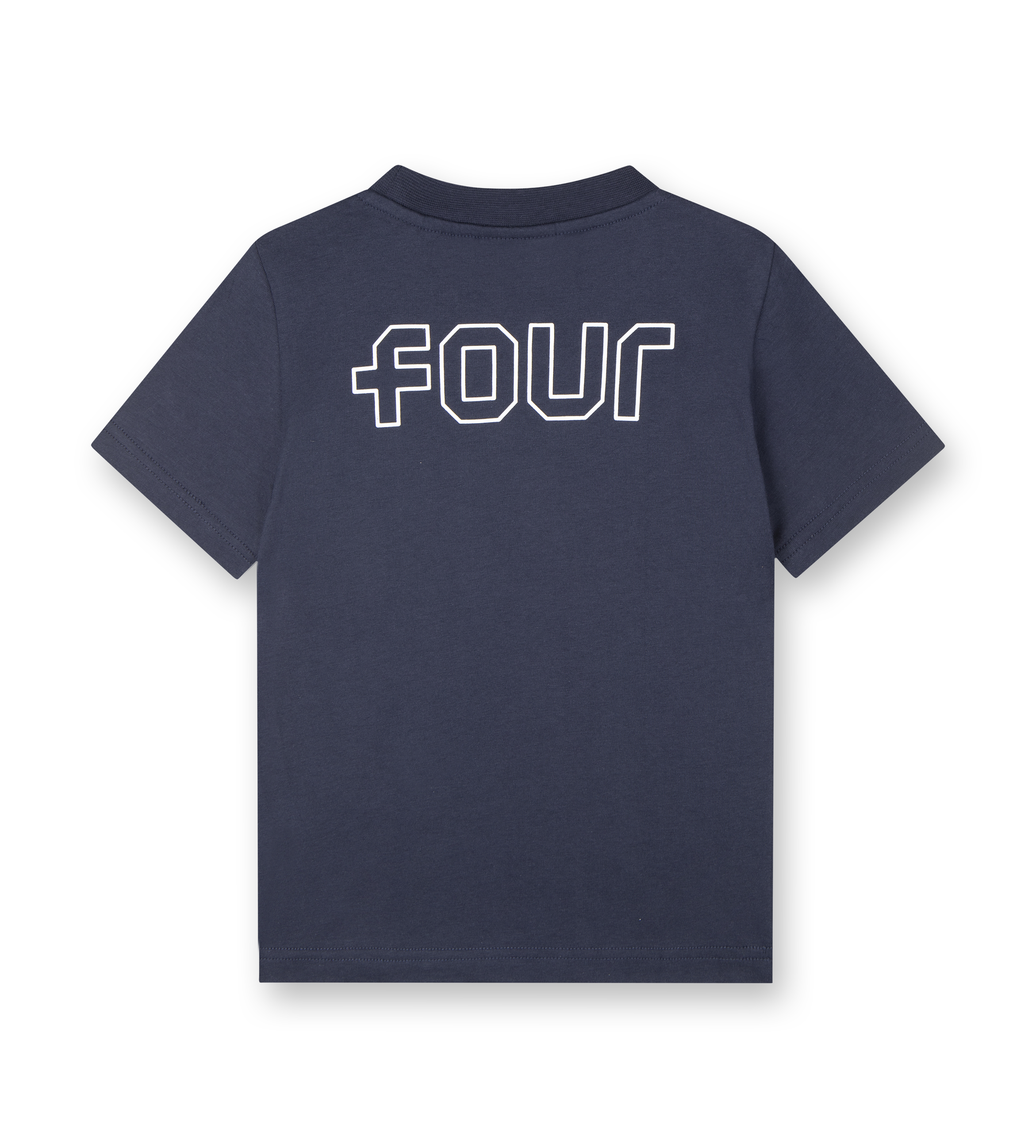 FOUR Outline Logo T-shirt in Marine Blue