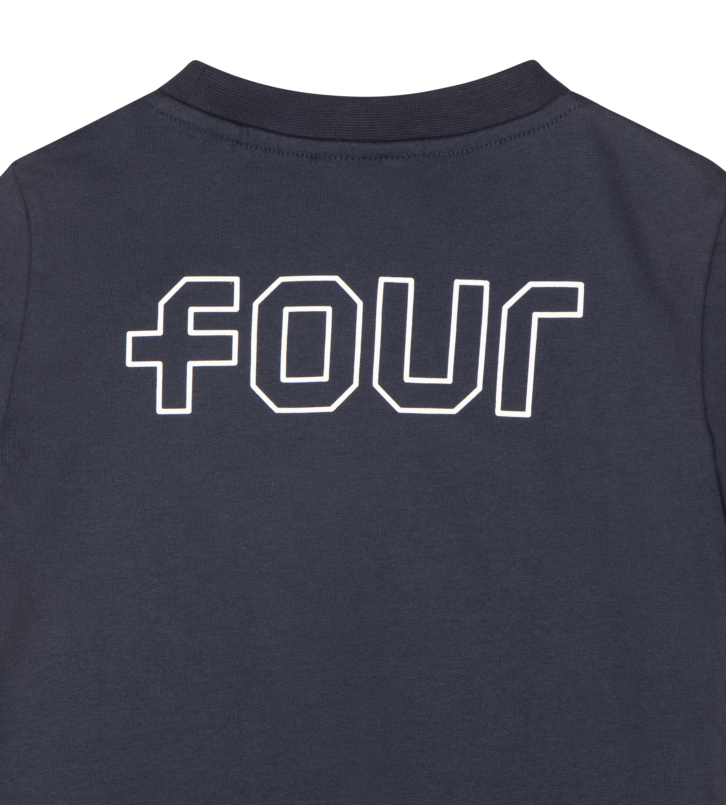 FOUR Outline Logo T-shirt in Marine Blue