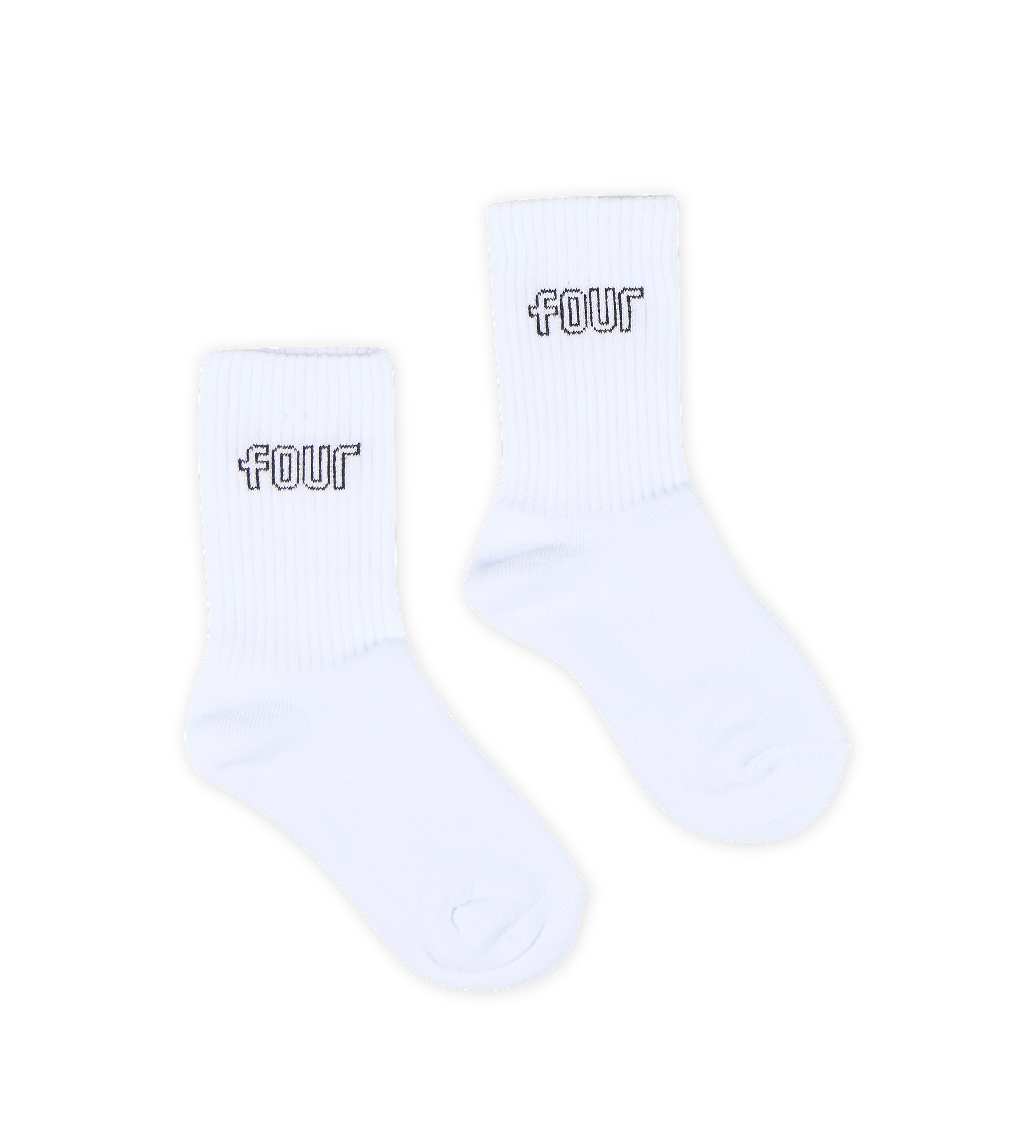 FOUR Outline Socks in Panna/ Black