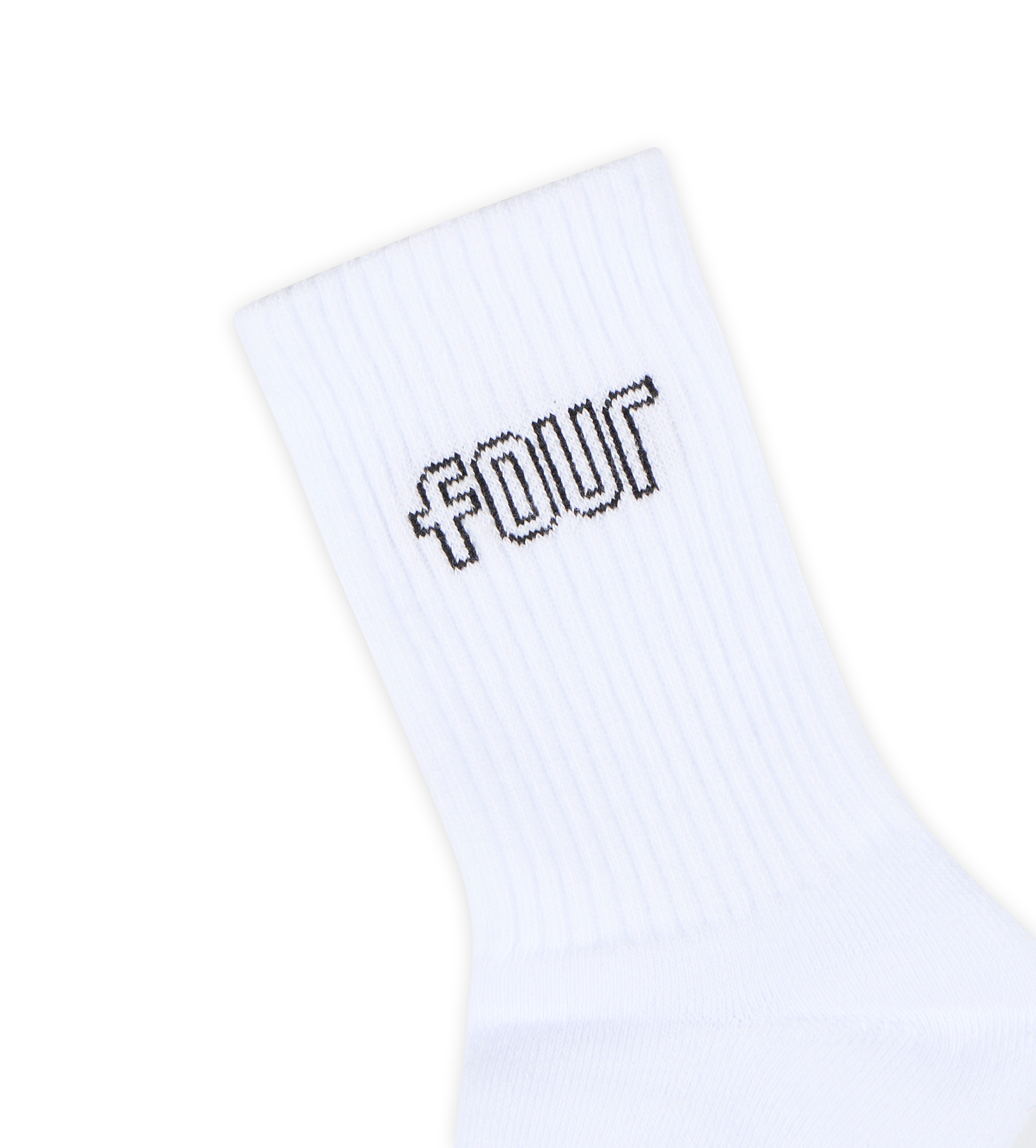 FOUR Outline Socks in Panna/ Black