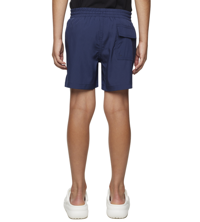 FOUR Swim Shorts in Marine Blue/ Neon Green