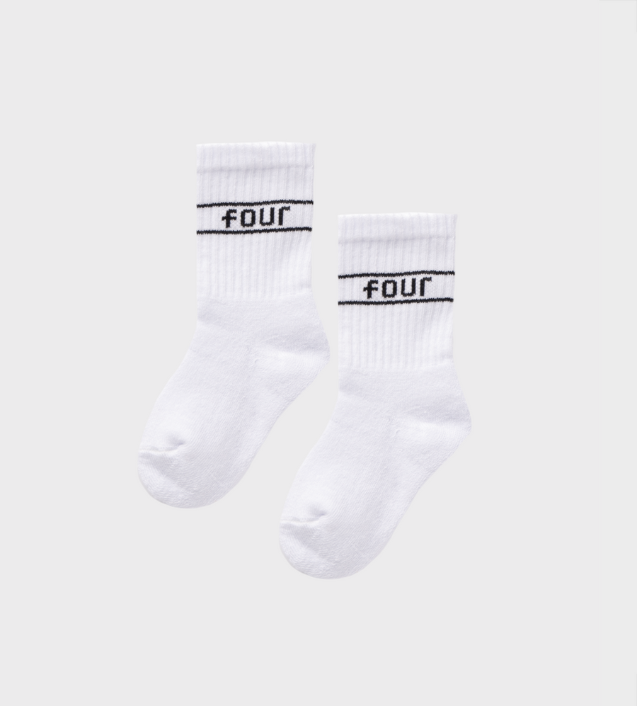 Stripe Socks White