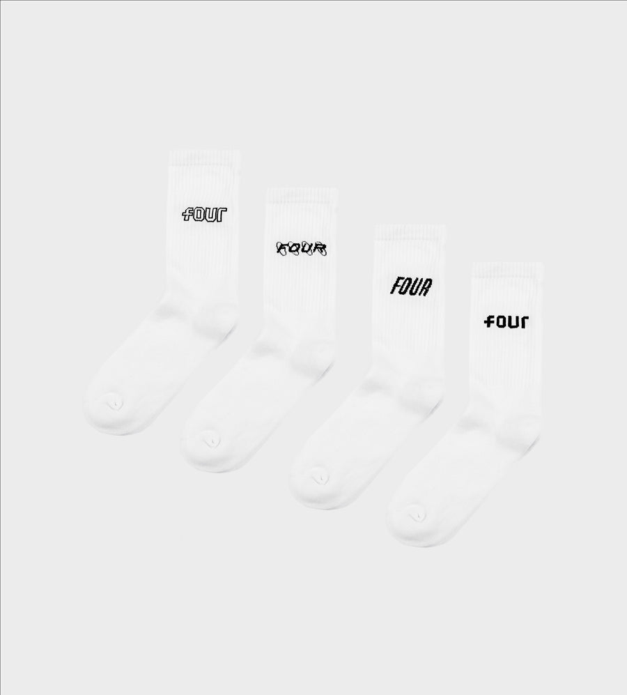 4-Pack Socks White