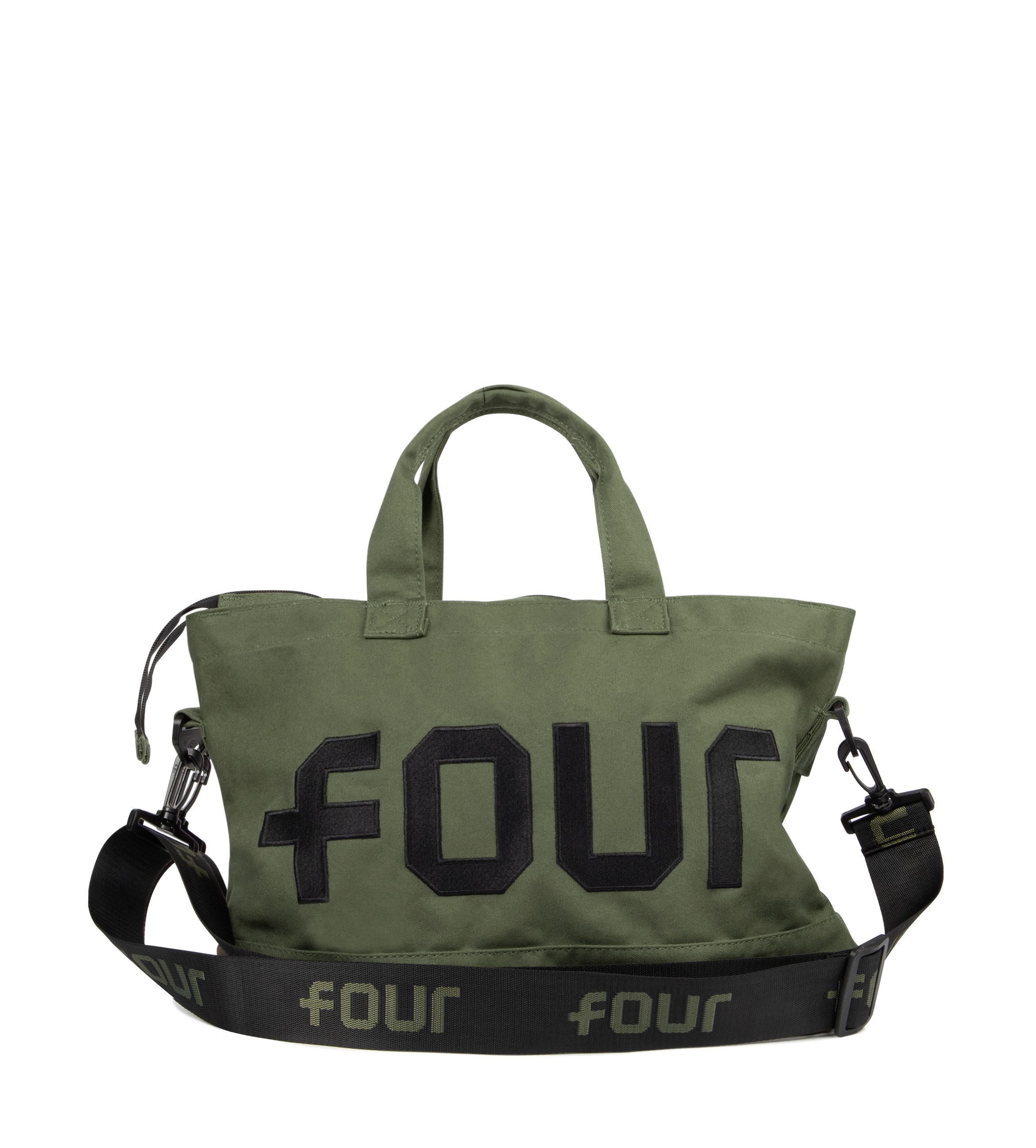 Logo Embroidery Shopper Army Green