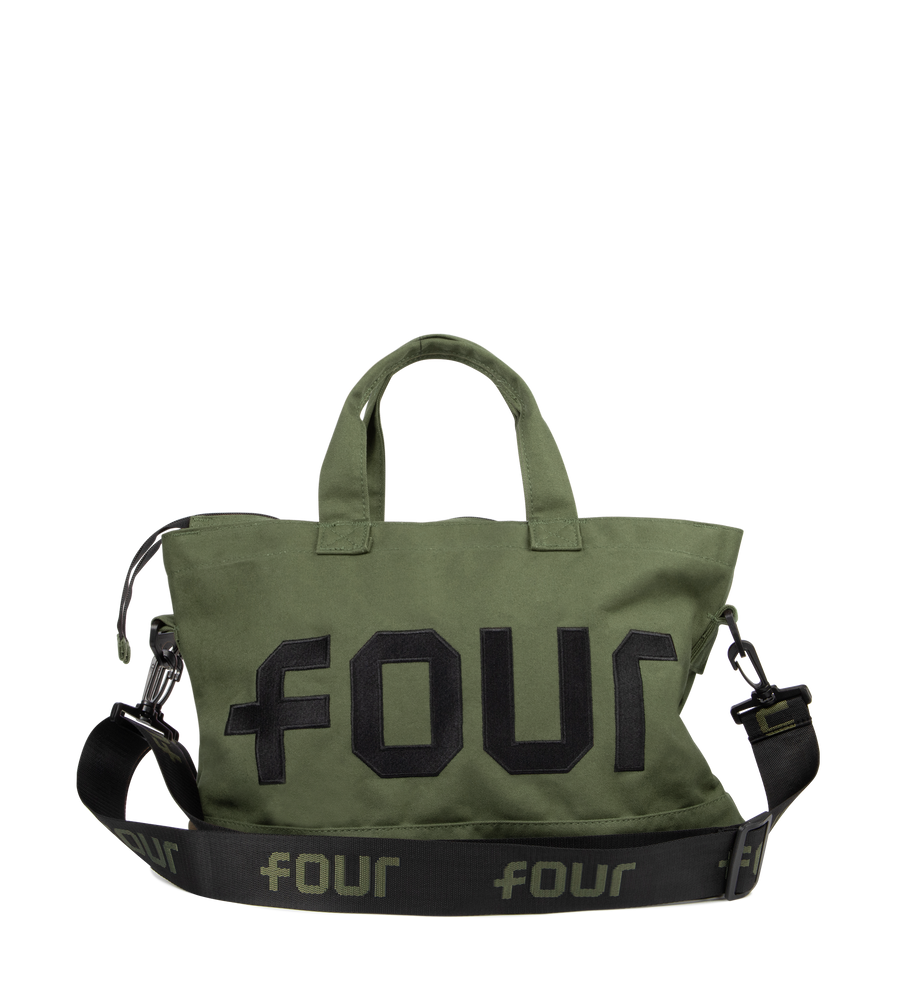 Logo Embroidery Shopper Army Green
