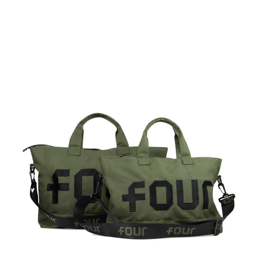 Logo Embroidery Shopper Army Green