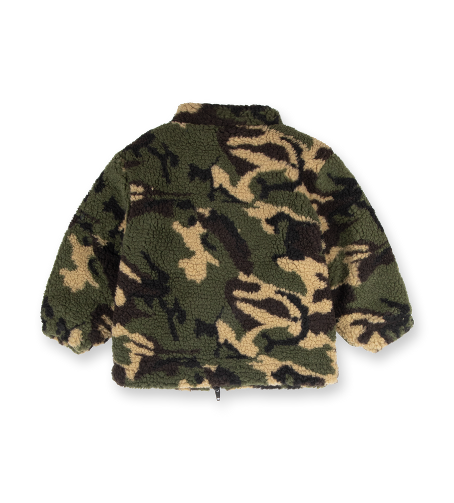 Baby Logo Sherpa Zip Vest Camo