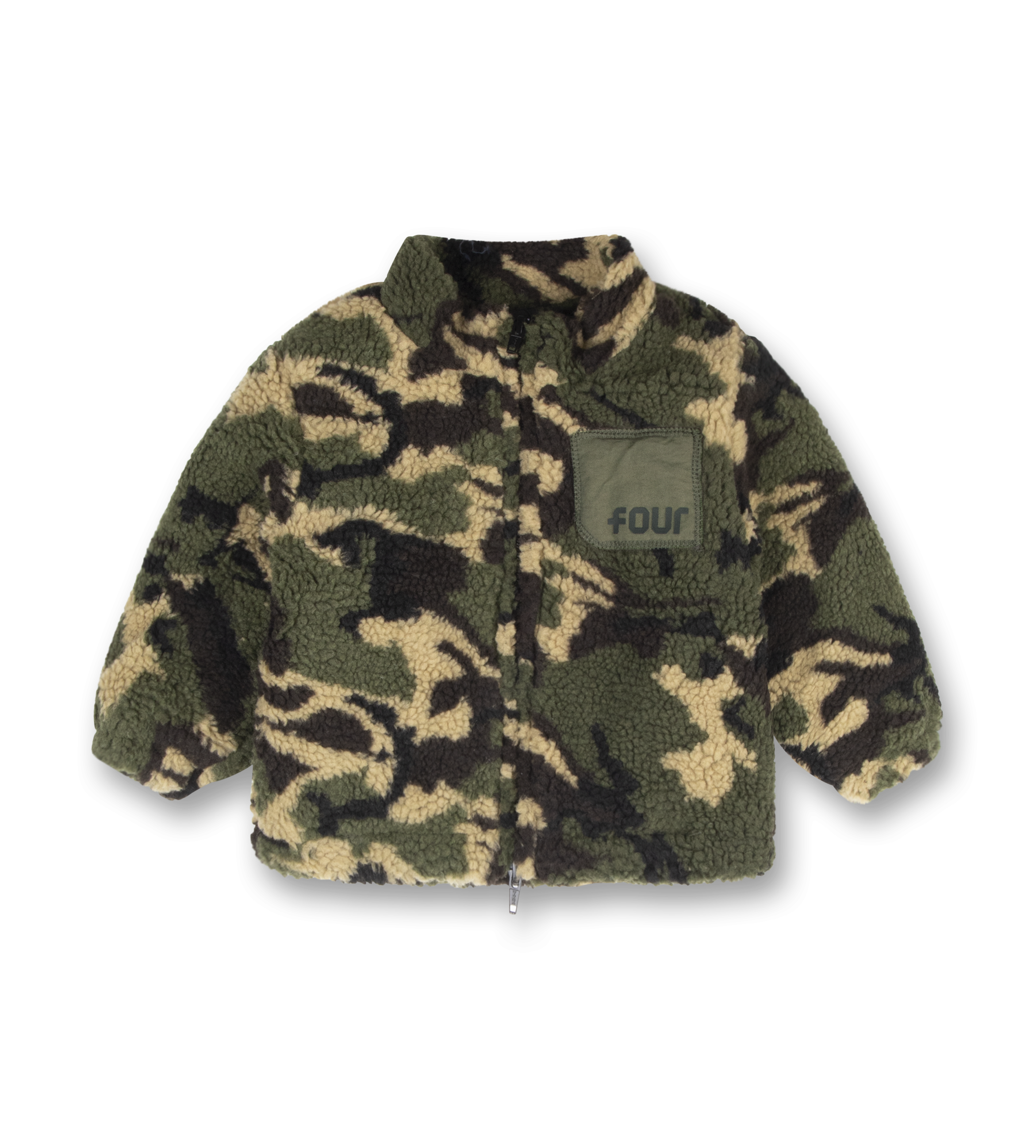 Baby Logo Sherpa Zip Vest Camo