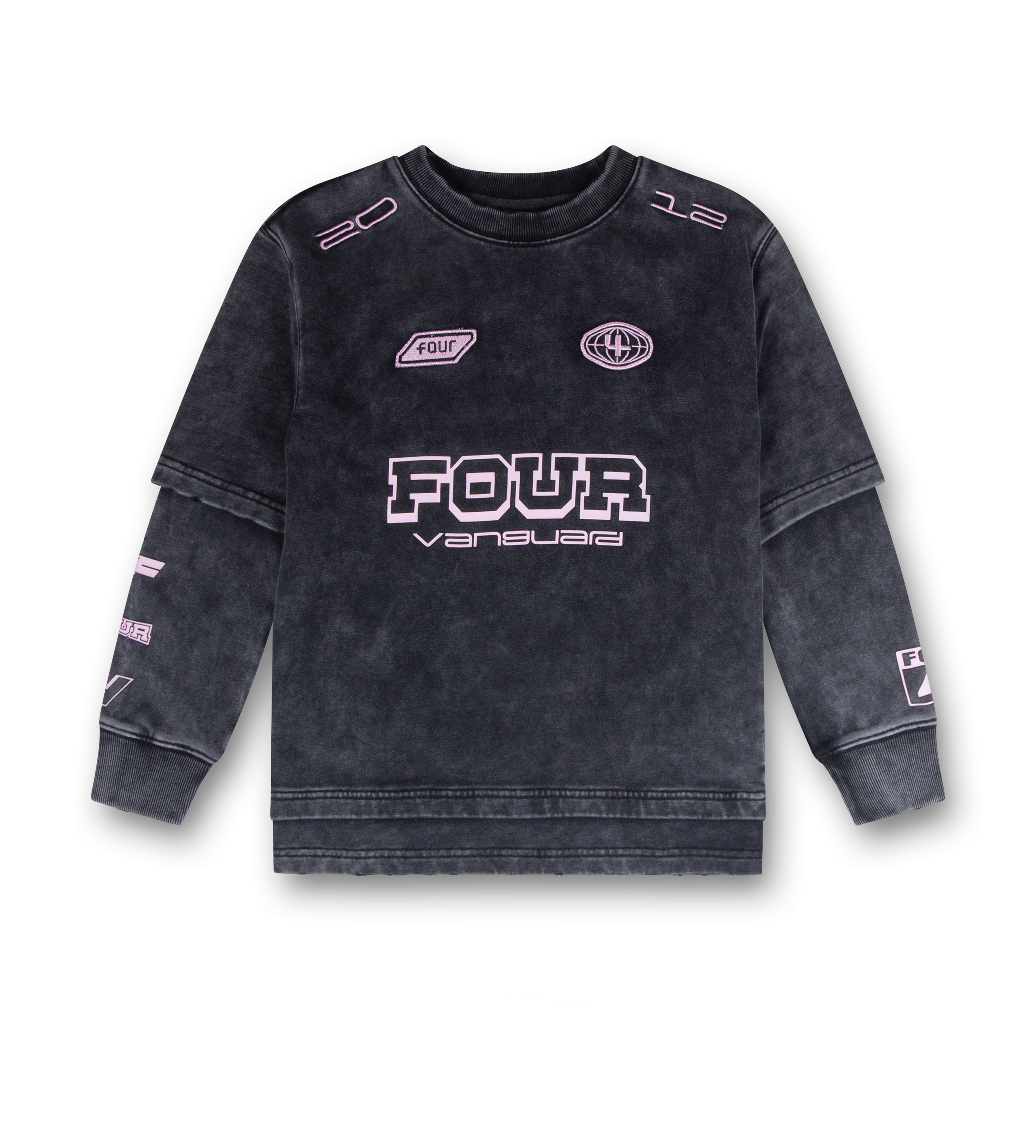 Race Comp DL Longsleeve Washed Black/ Pink