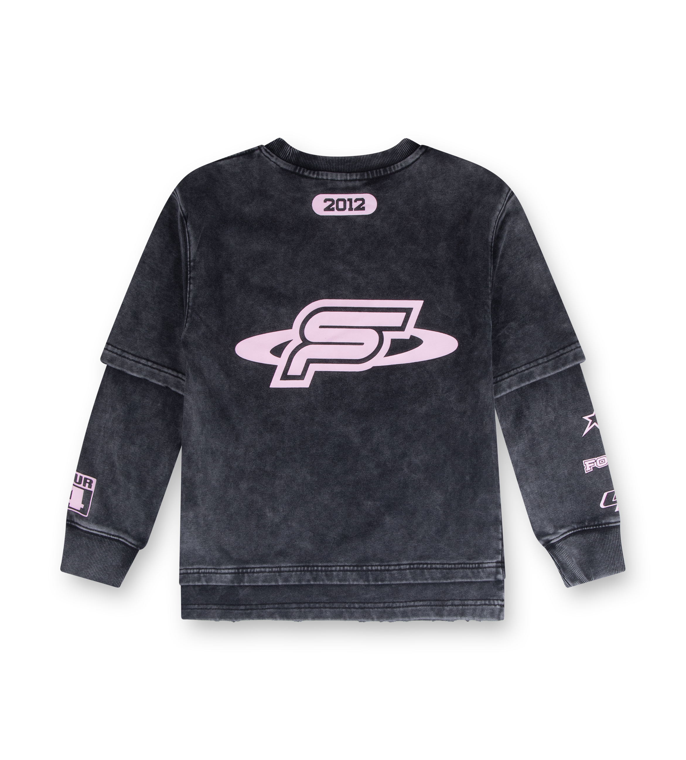 Race Comp DL Longsleeve Washed Black/ Pink