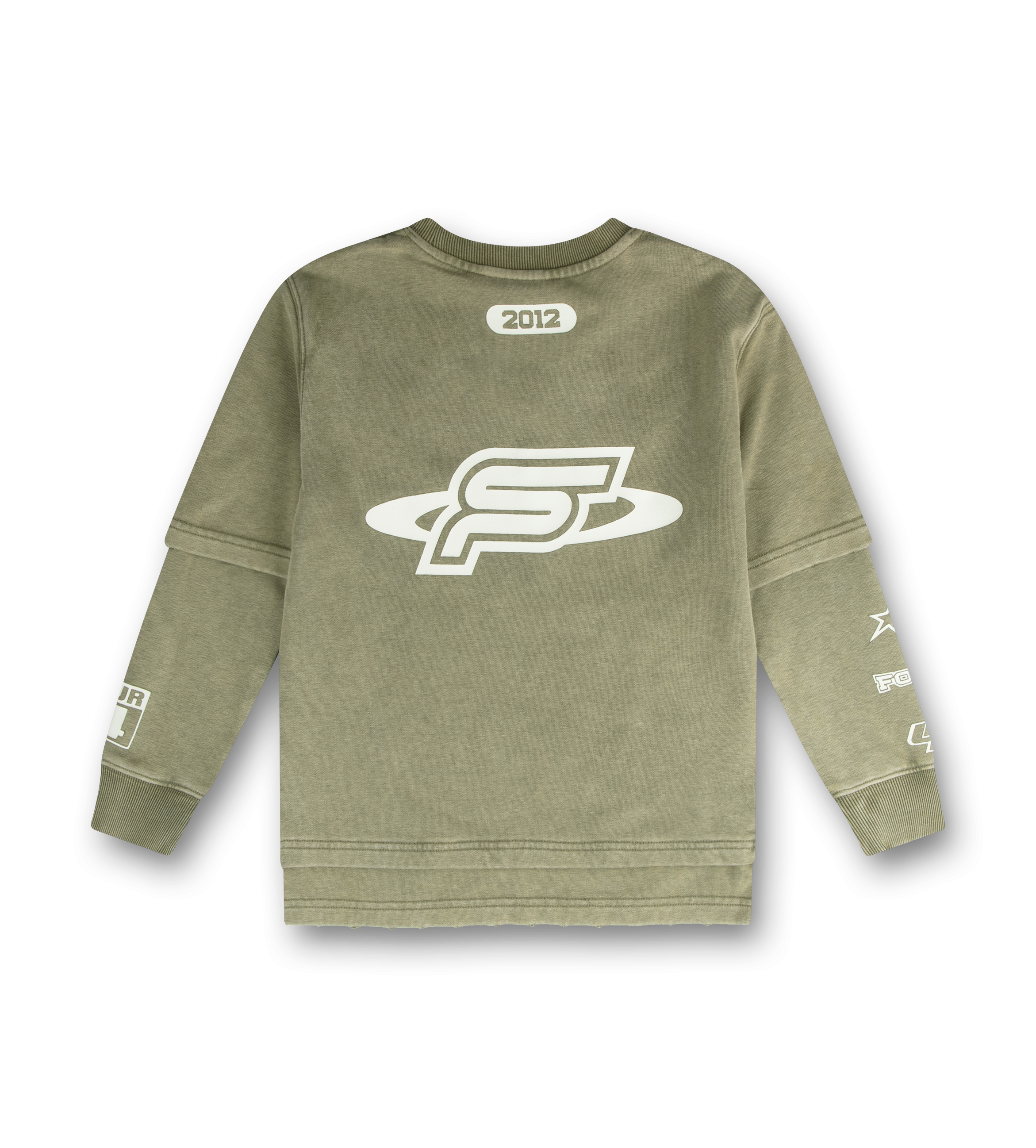 Race Comp Longsleeve Washed Moss Green/ Cannoli