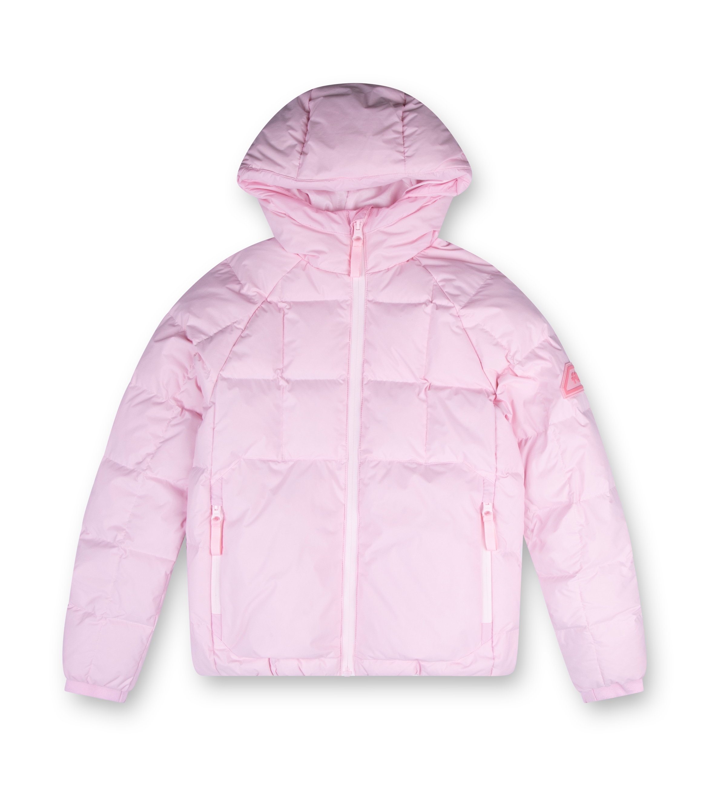 Square Logo Puffer Jacket Soft Pink