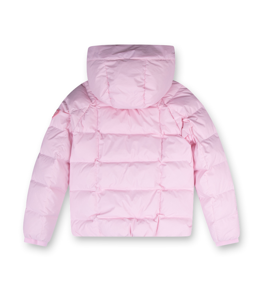 Square Logo Puffer Jacket Soft Pink