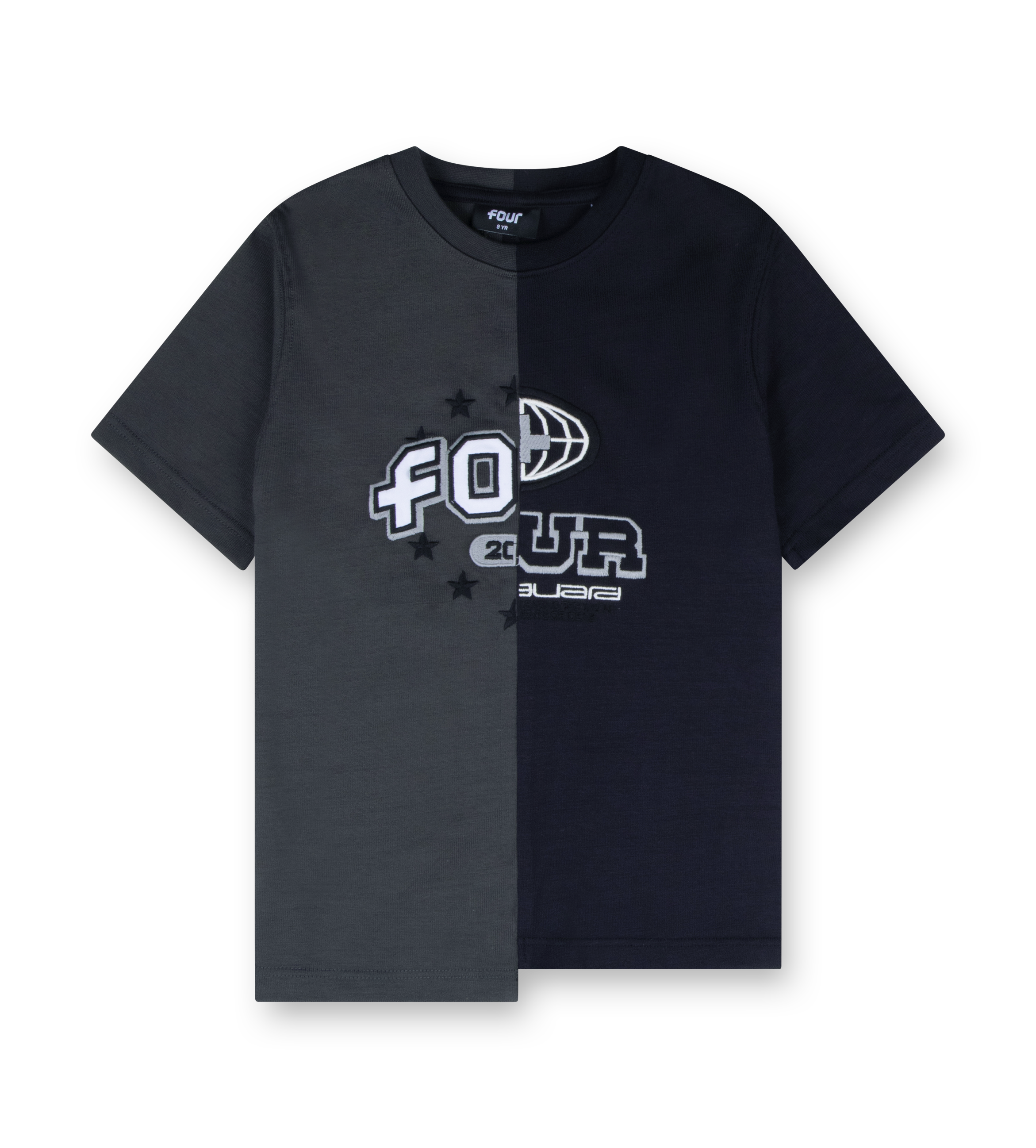 Split T-Shirt Black/ Raven
