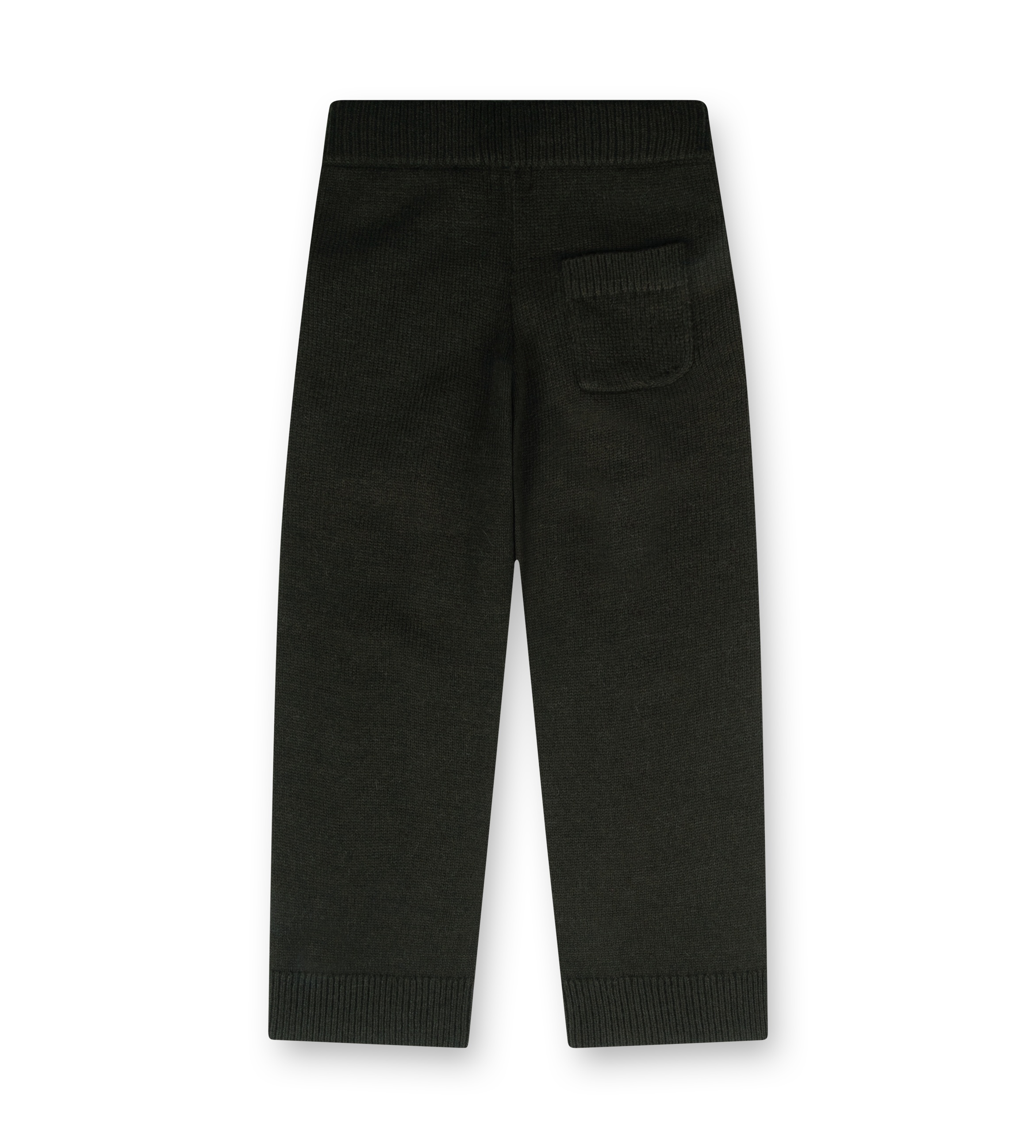 Knitted Pants Dark Green/ Black