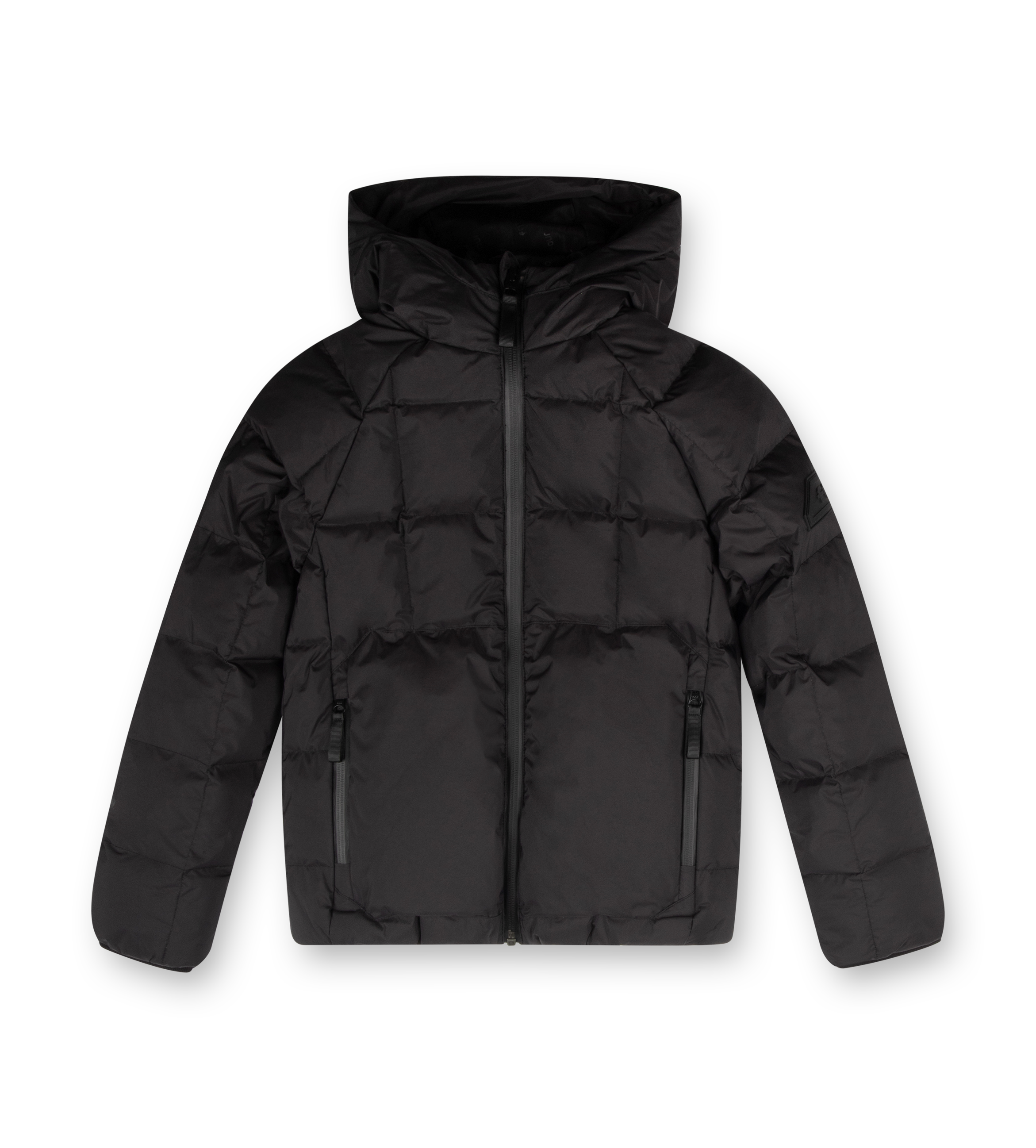 Square Logo Puffer Jacket Black
