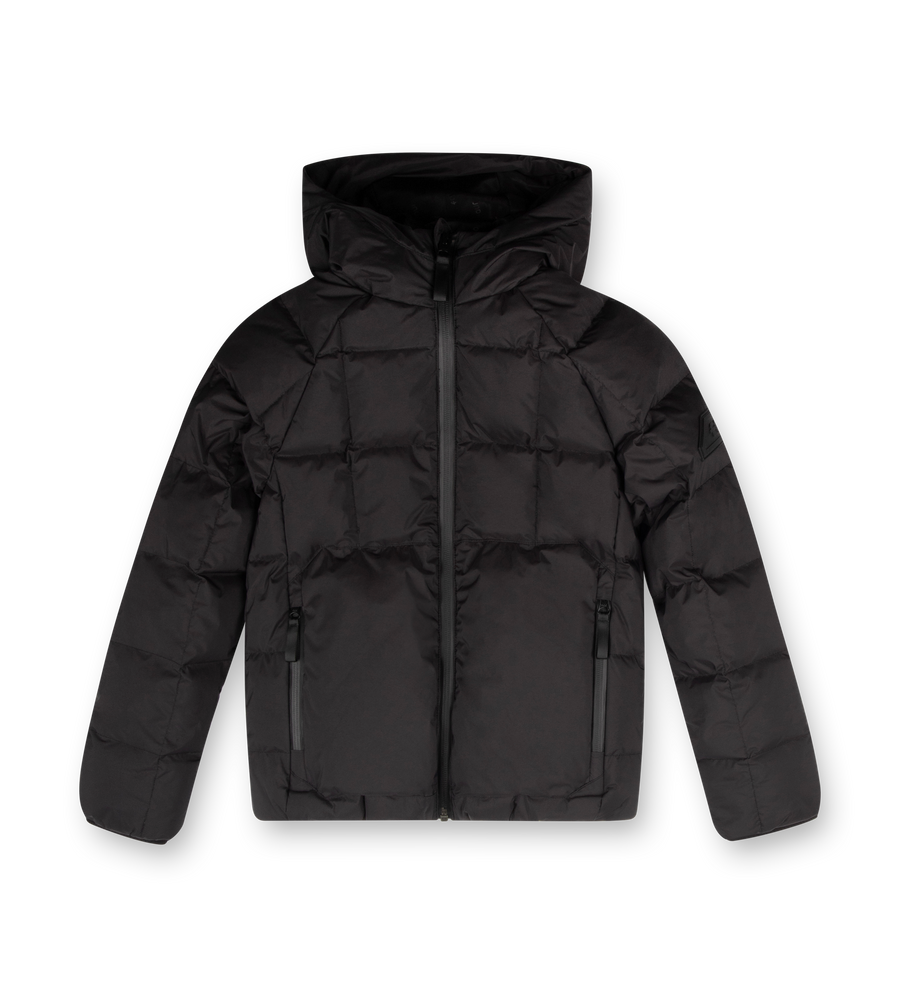 Square Logo Puffer Jacket Black