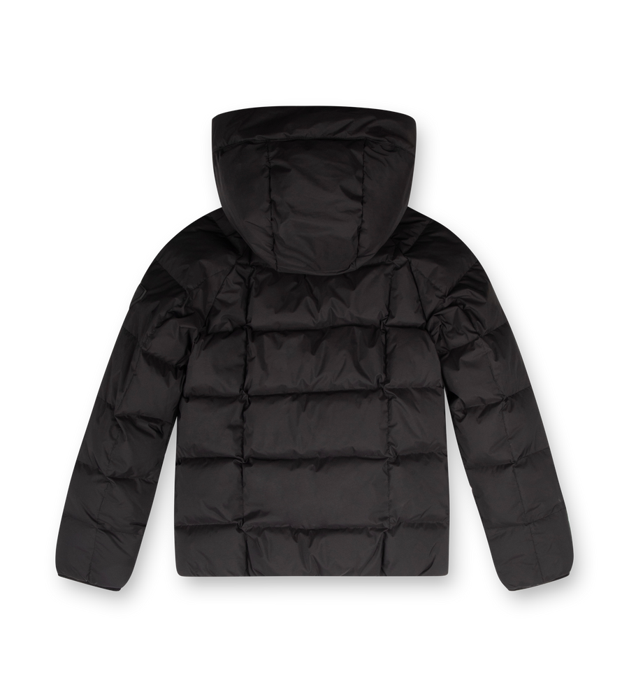 Square Logo Puffer Jacket Black