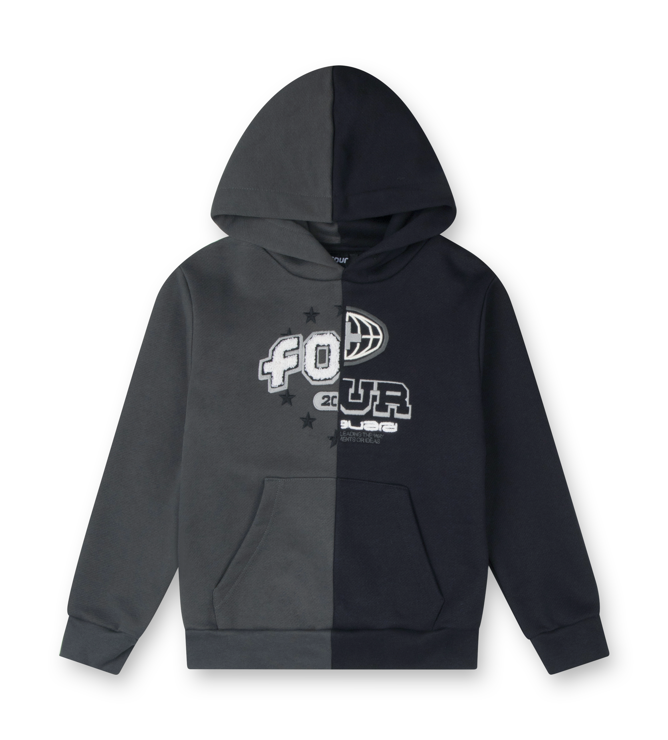 Split Hoodie Black/ Raven