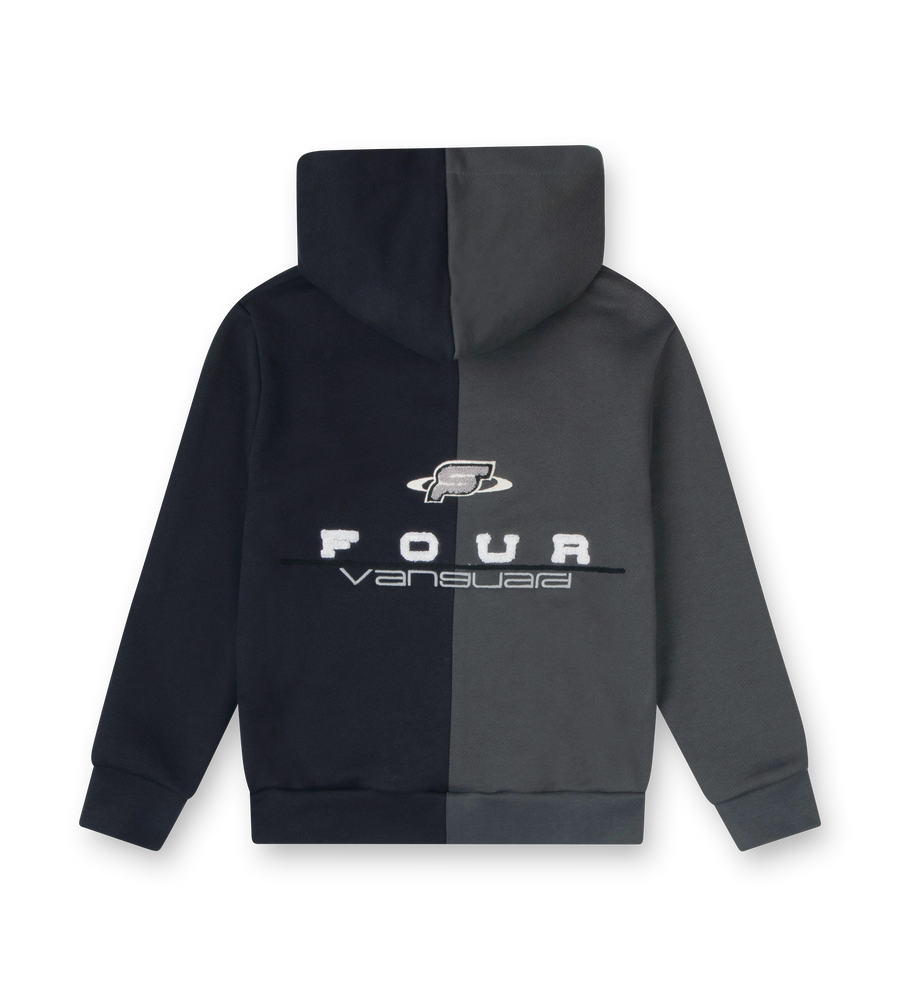 Split Hoodie Black/ Raven