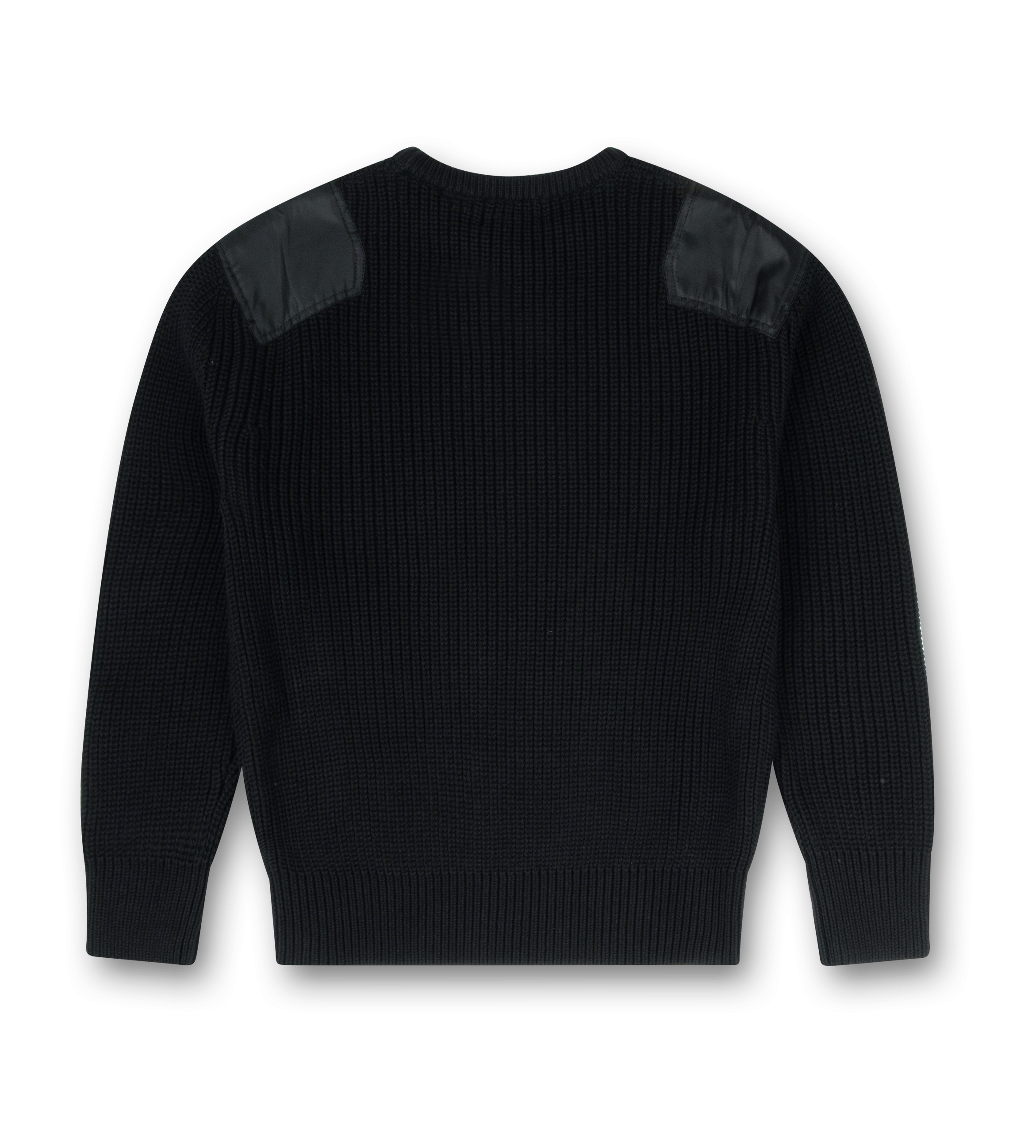 Logo Knitted Crewneck Nylon Black