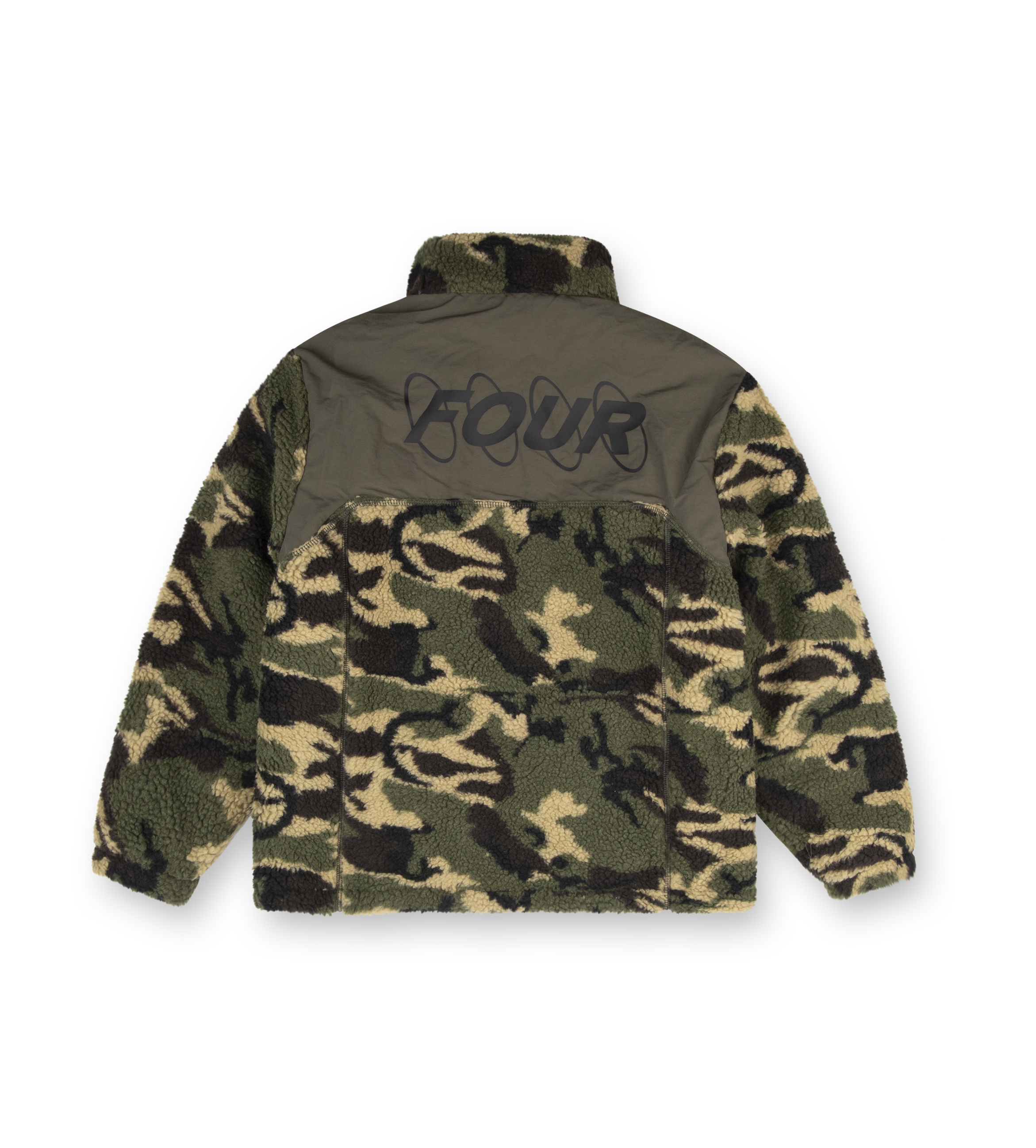 Circles Sherpa Zip Vest Camo