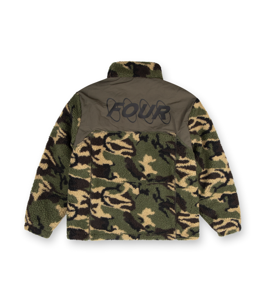 Circles Sherpa Zip Vest Camo