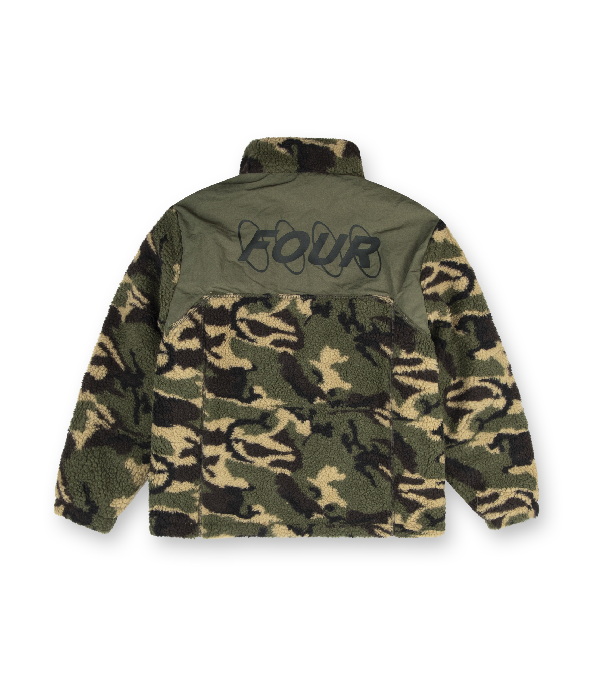 Circles Sherpa Zip Vest Camo