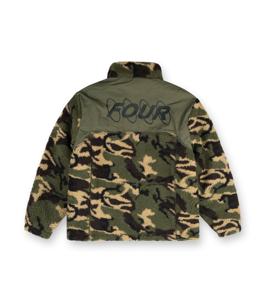 Circles Sherpa Zip Vest Camo