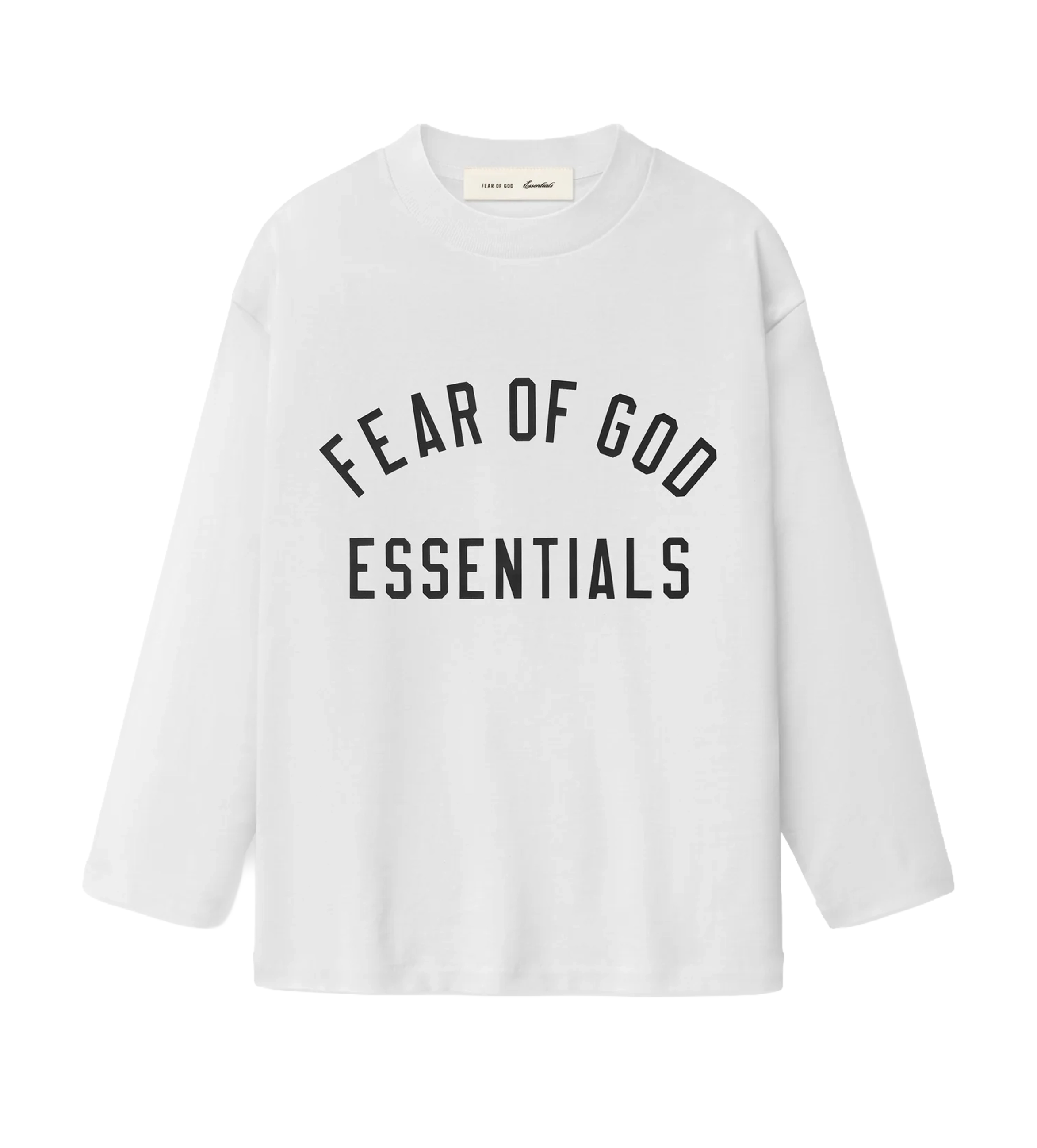 Essentials Training 90s T-shirt met lange mouwen in wit (Kids)