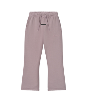 Kids Signature Flare Sweatpant in Faded Mauve