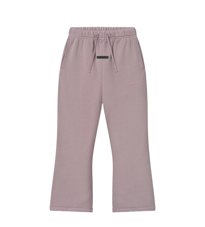 Kids Signature Flare Sweatpant in Faded Mauve