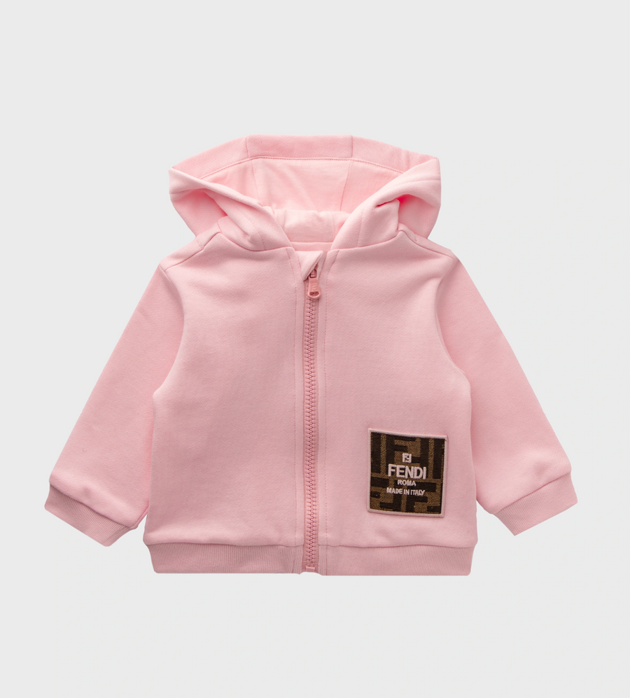 Pink 2025 fendi hoodie