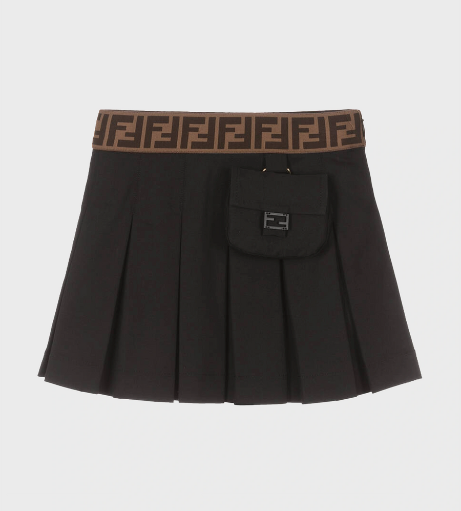 Gabardine Junior Skirt Black