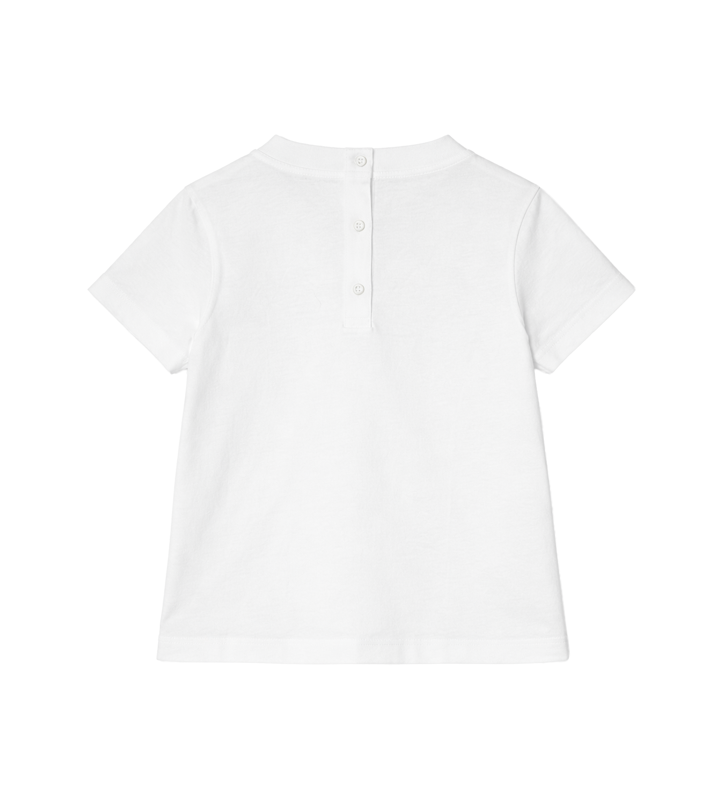 Fendi Tinto Bow Jersey T-shirt in wit, roze en blauw (baby)