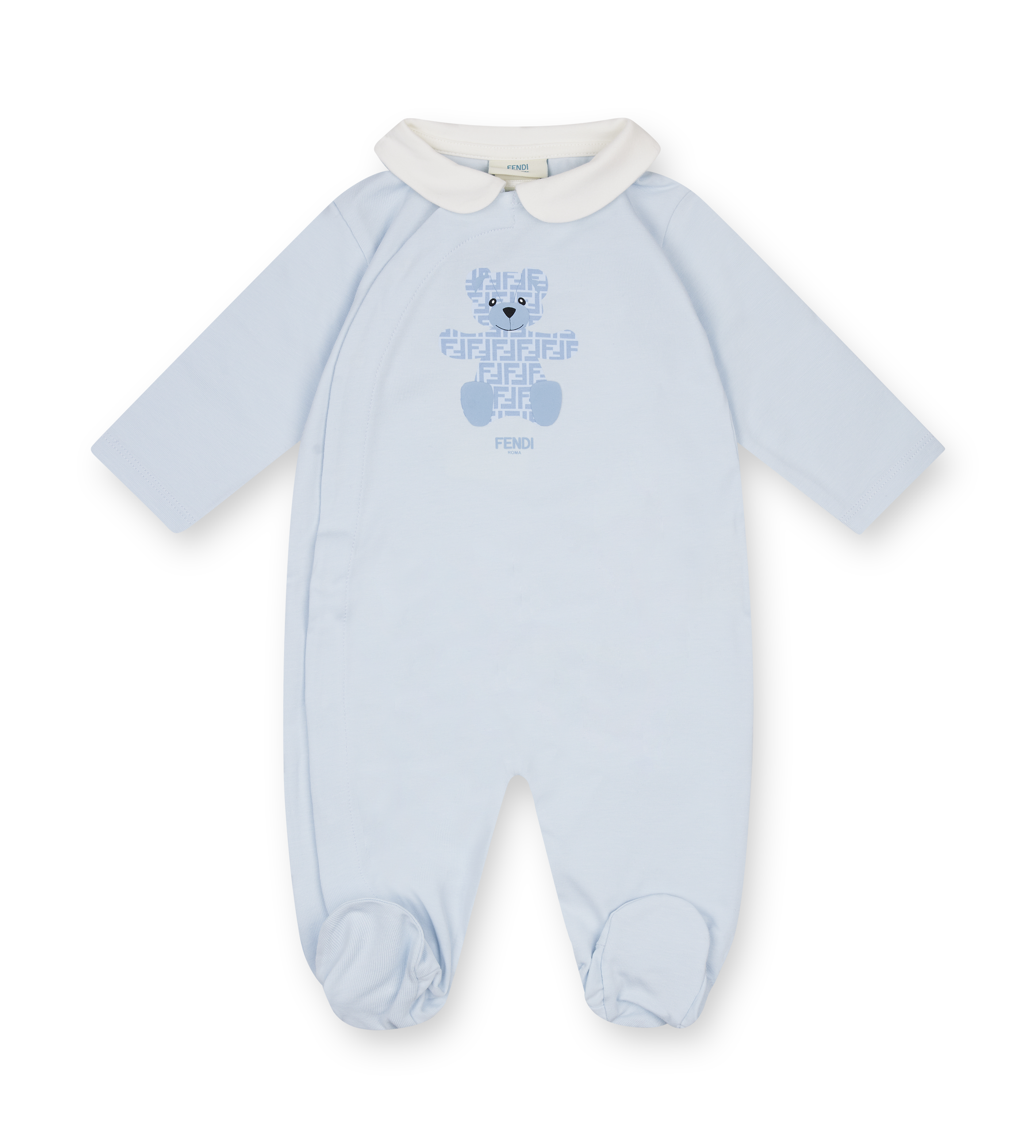 Fendi 3-Piece Baby Set with Gift Box in Light Blue